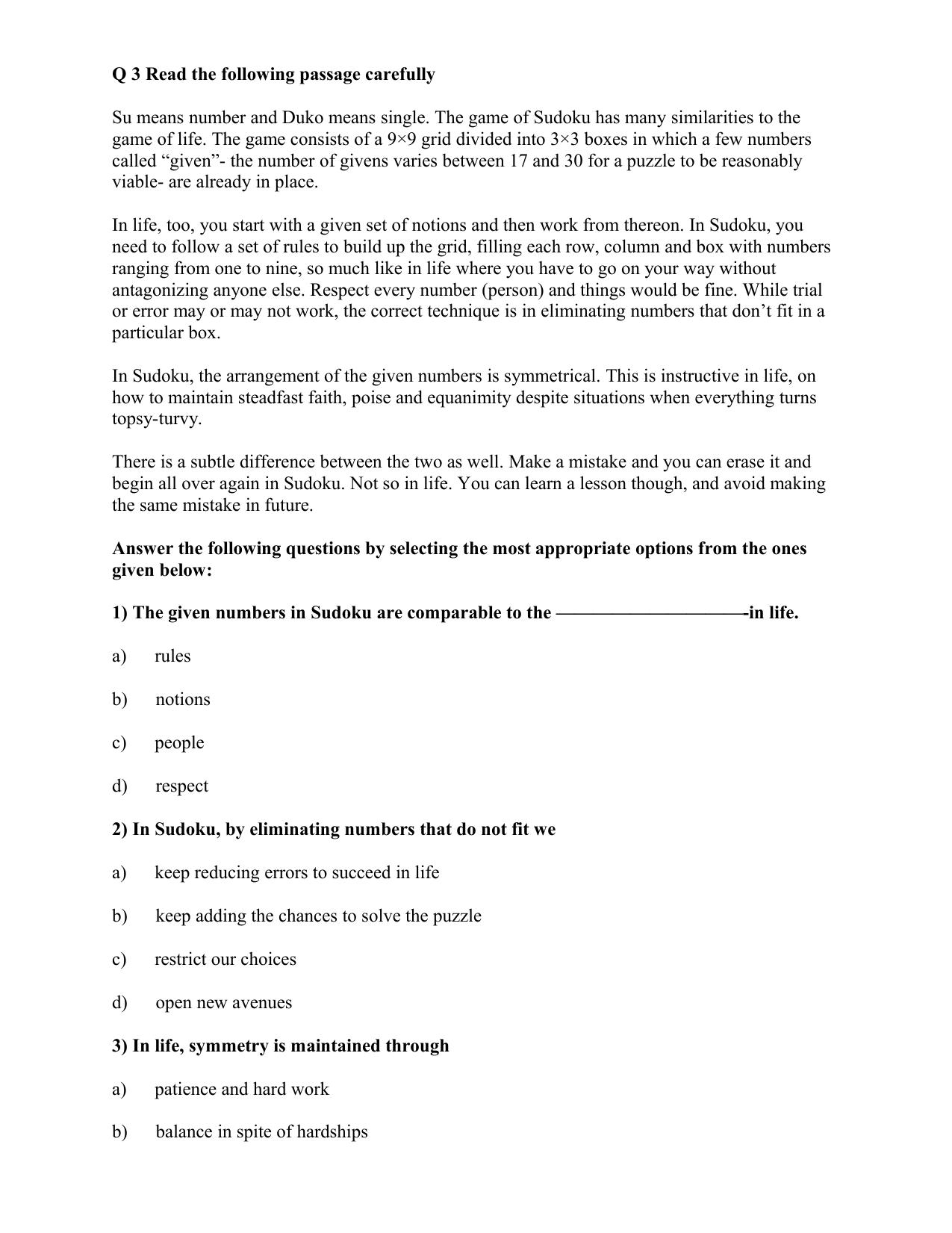 CBSE Worksheets for Class 10 English Assignment 15 - Page 3