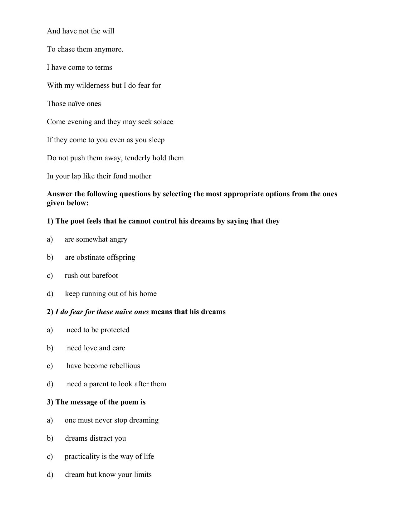 CBSE Worksheets for Class 10 English Assignment 15 - Page 5