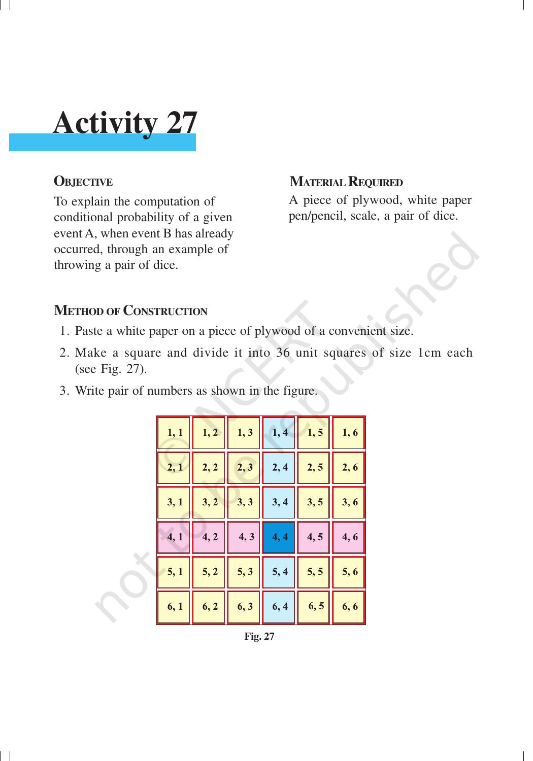 NCERT Laboratory Manuals for Class XII Mathematics - Activities (21- 27) - Page 18