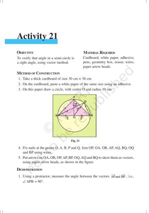 NCERT Laboratory Manuals for Class XII Mathematics - Activities (21- 27)