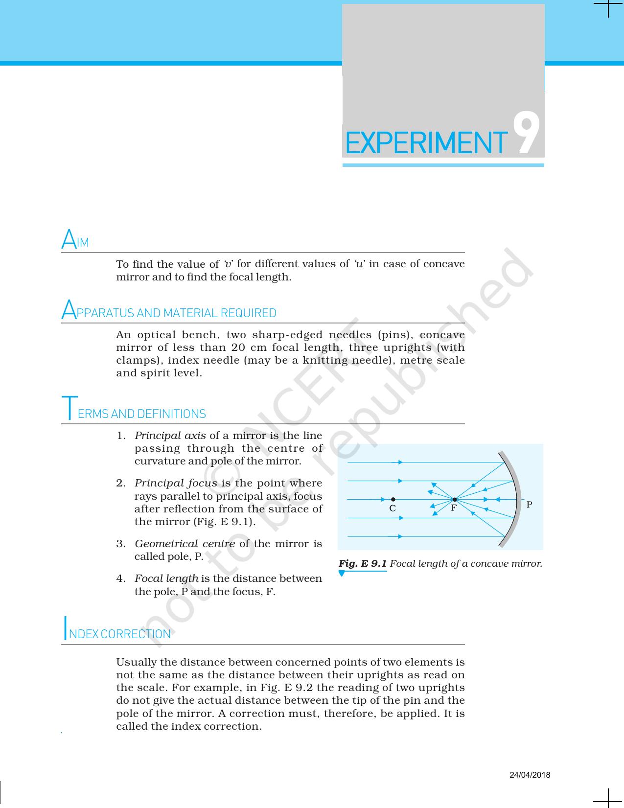 NCERT Laboratory Manuals for Class XII Physics - Experiment 8 & 9 - Page 5