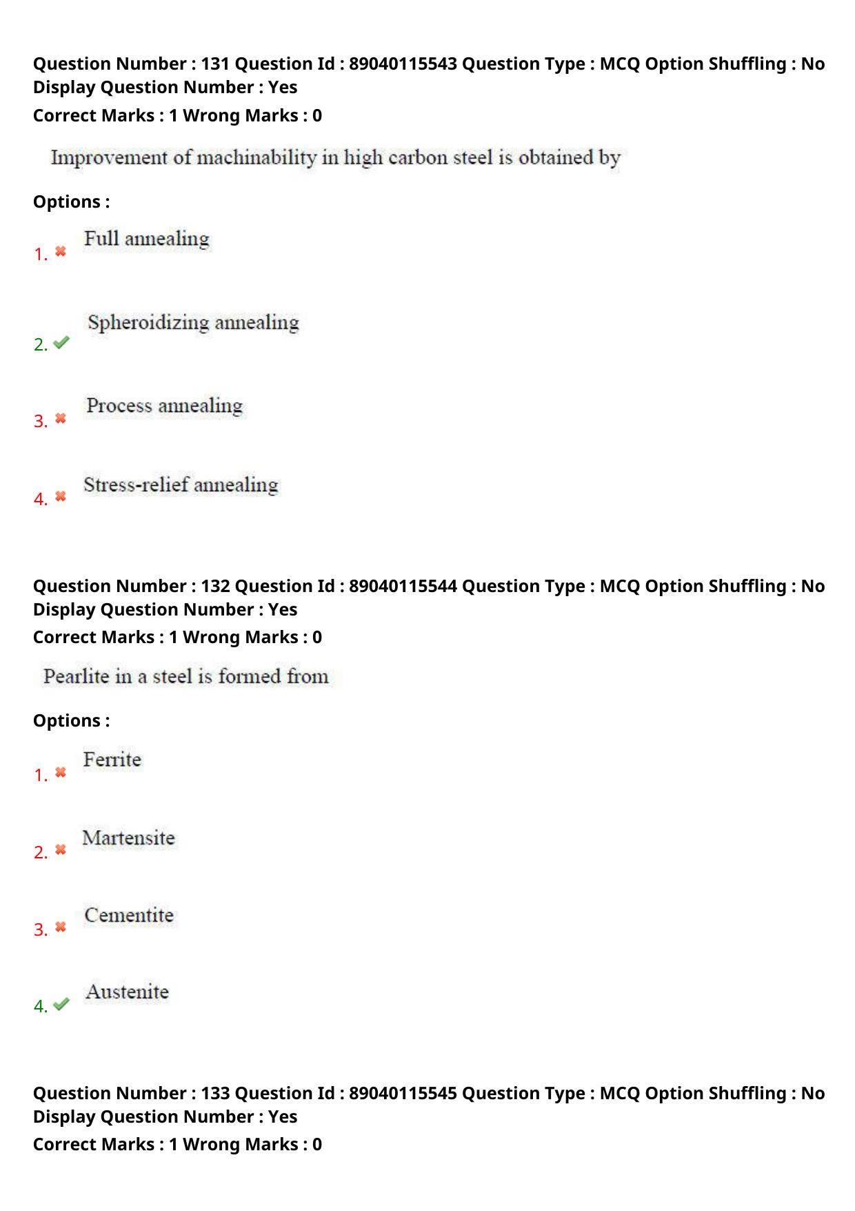 AP ECET 2025 Metallurgical Engineering 06th May 2025 (Shift 2) Question Paper wth Key - Page 64