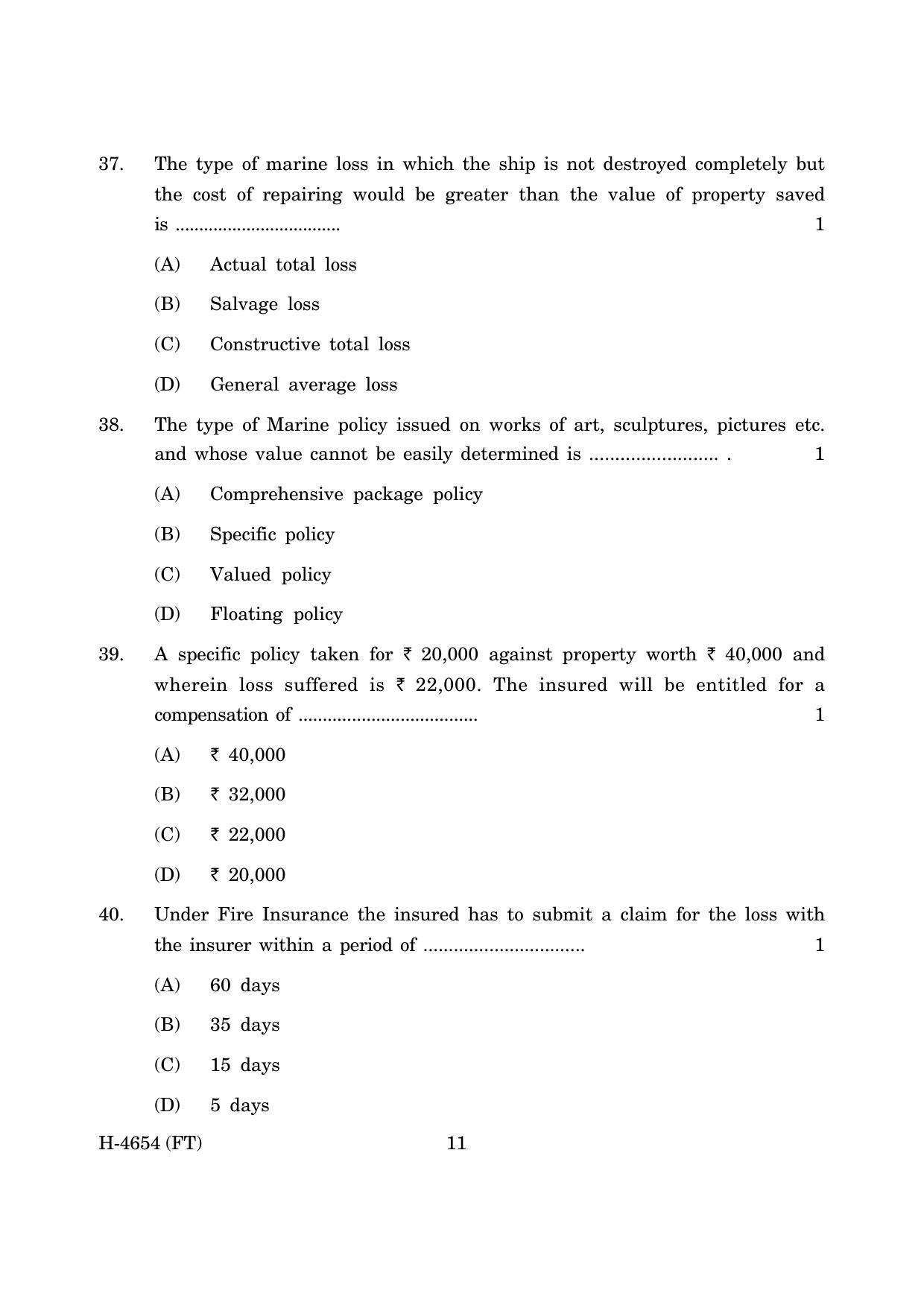Goa Board Class 12 Secretarial Practice (November 2022) Question Paper - Page 11