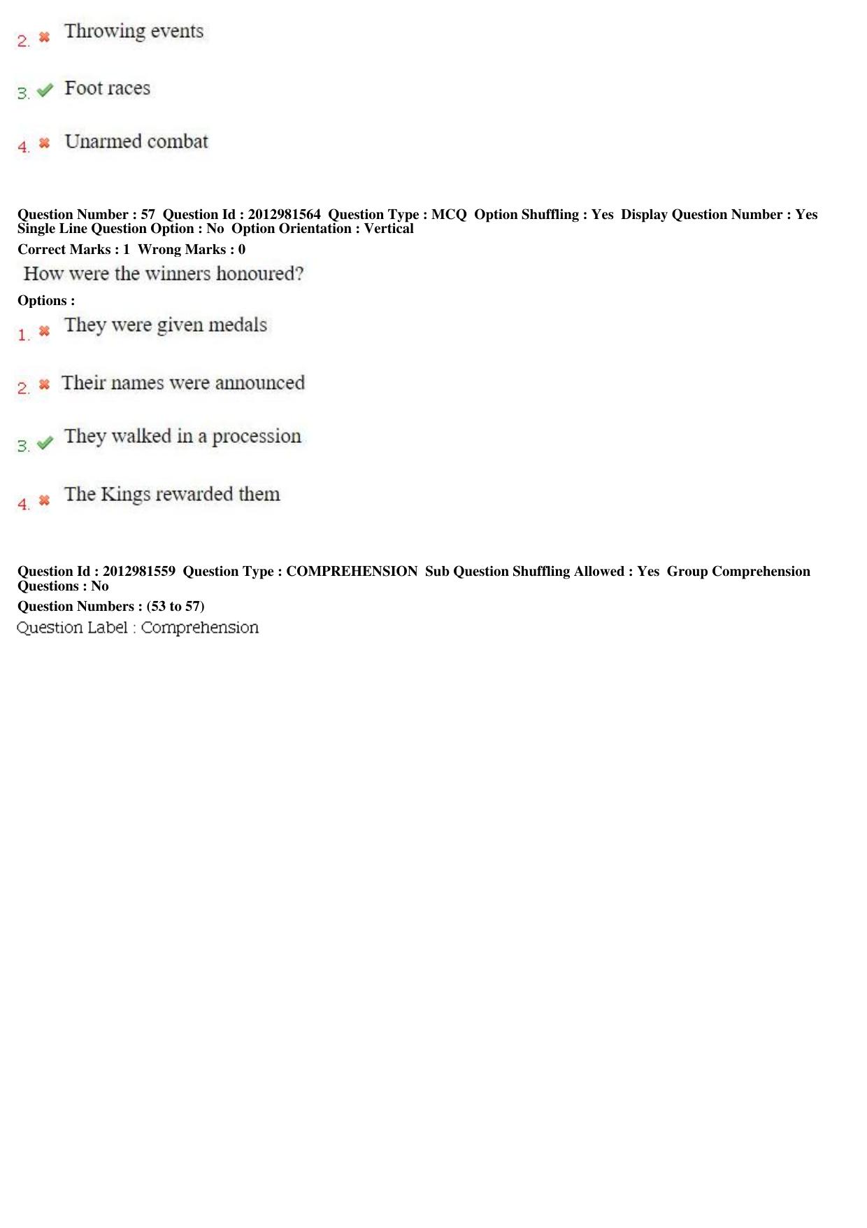 MP CPCT 16th Feb 2019 CPCT Question Paper Shift 1 - Page 37