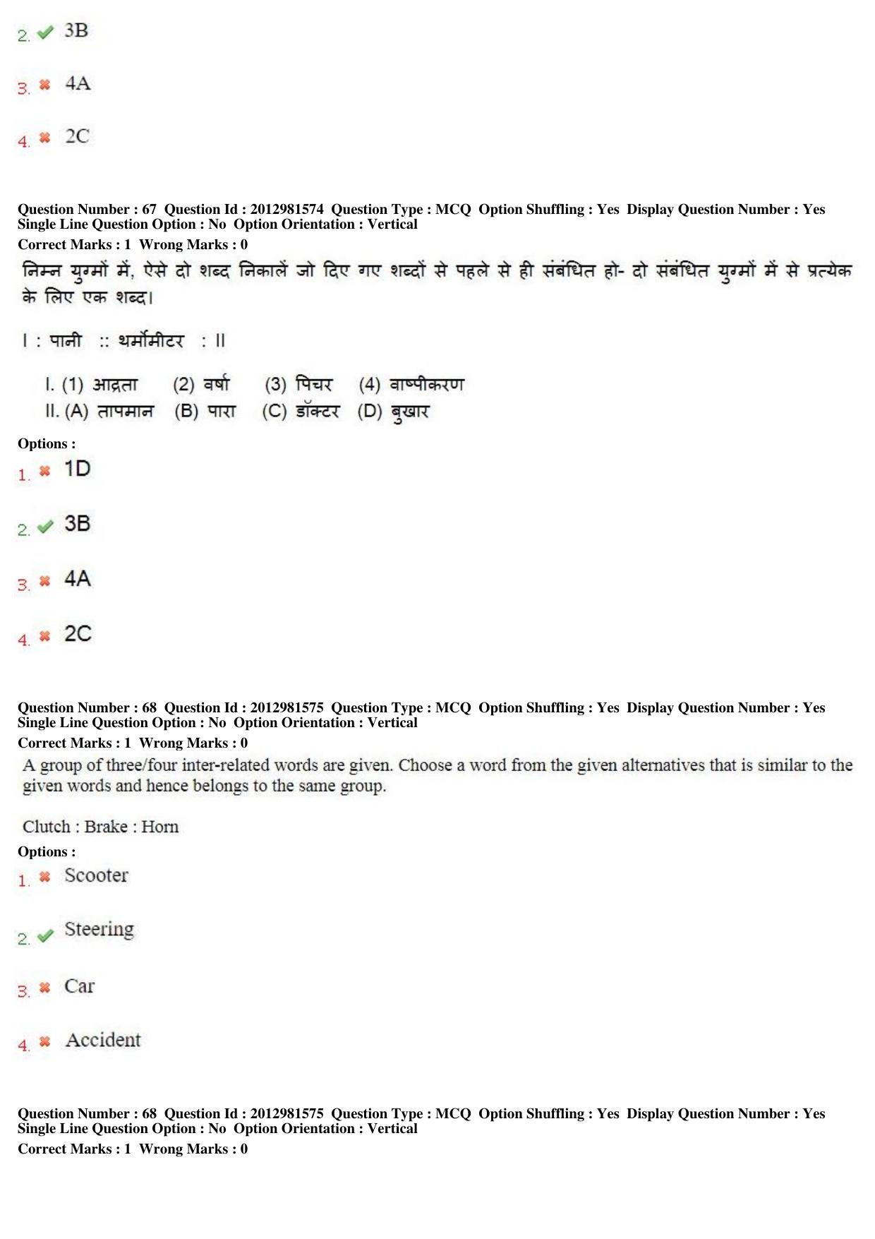 MP CPCT 16th Feb 2019 CPCT Question Paper Shift 1 - Page 48