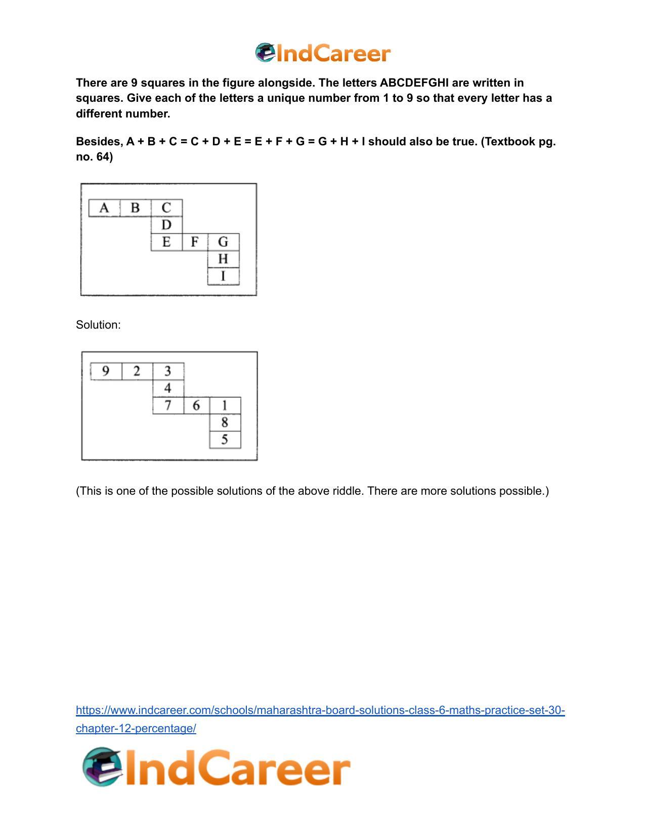 Maharashtra Board Solutions Class 6-Maths (Practice Set 30): Chapter 12- Percentage - Page 7