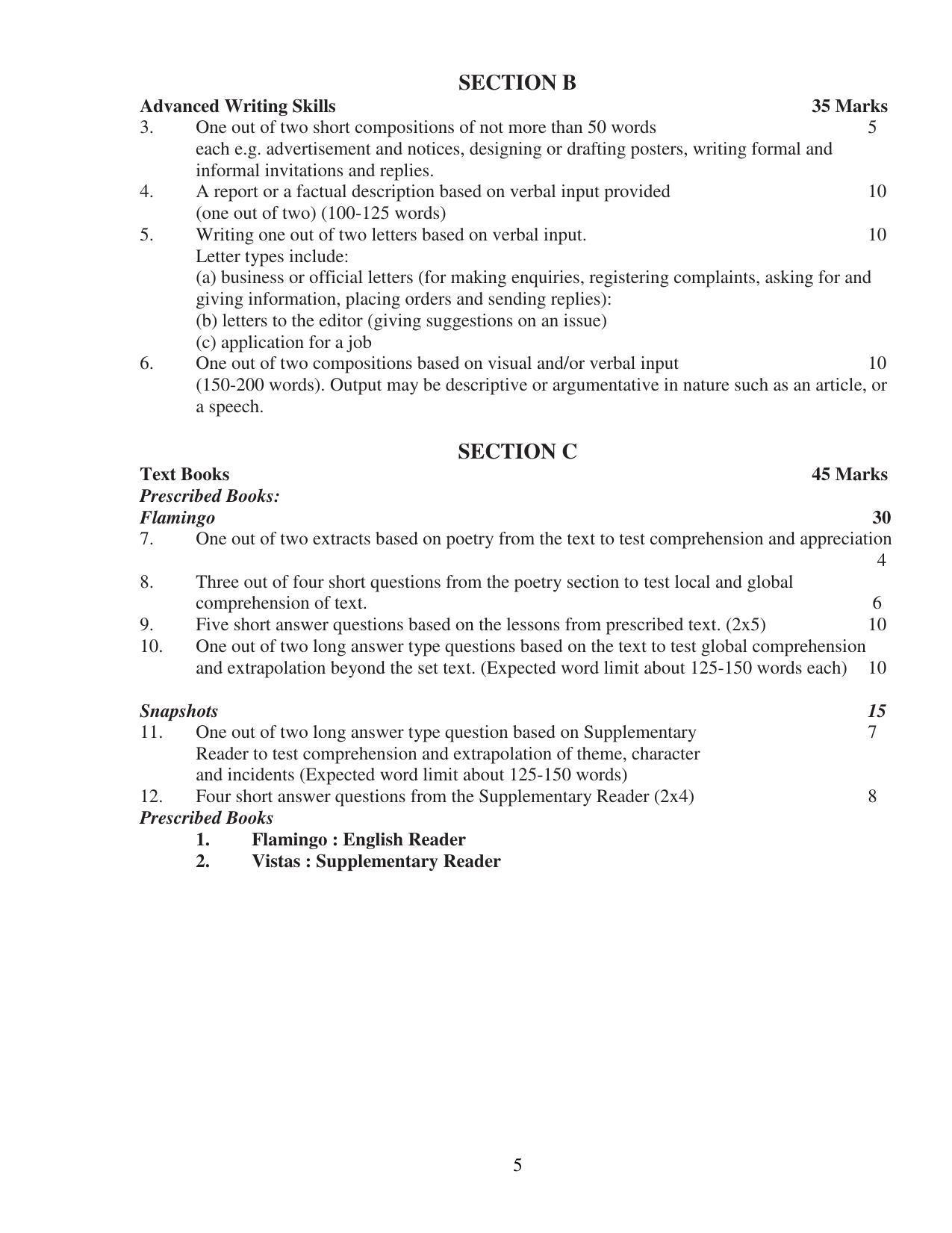 UBSE Class 12 Syllabus - Page 5