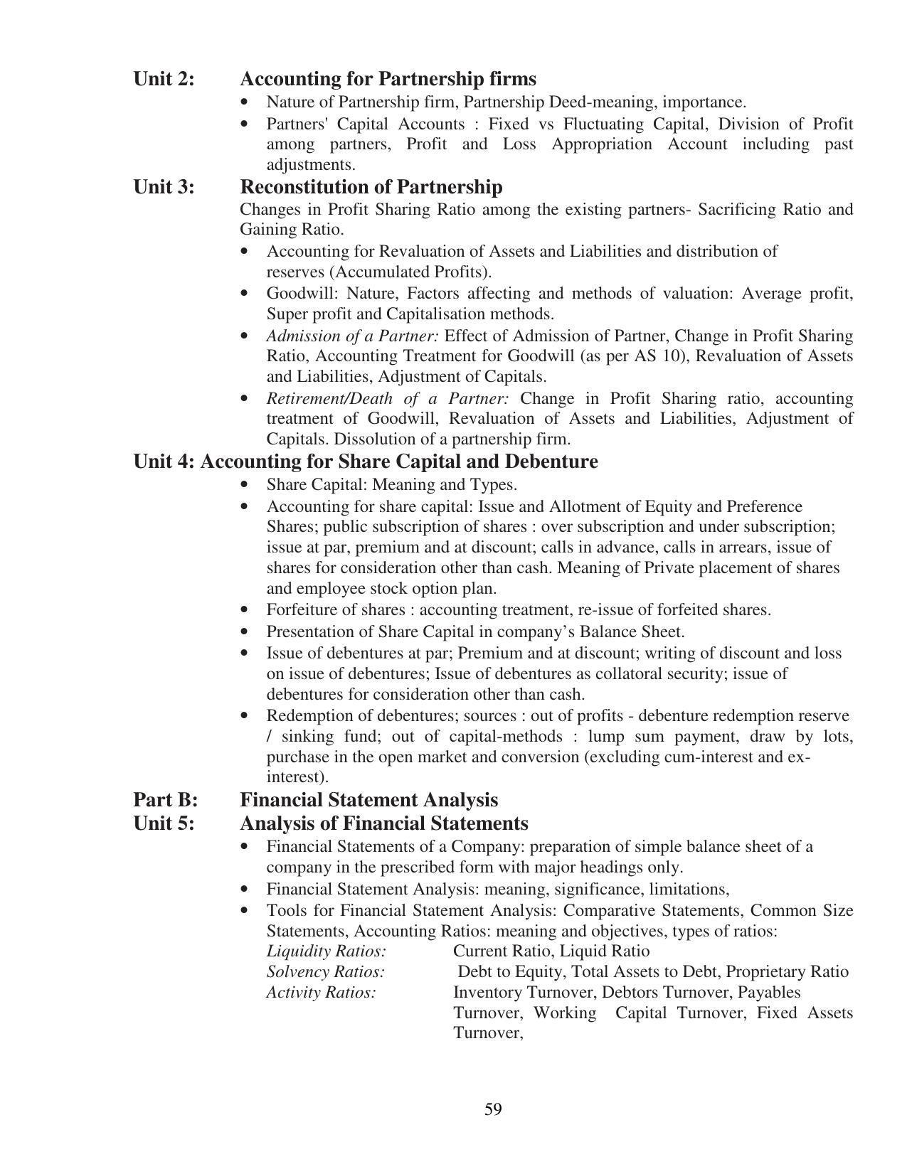 UBSE Class 12 Syllabus - Page 59