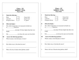 Worksheet for Class 4 General Knowledge Fad File Assignment 13