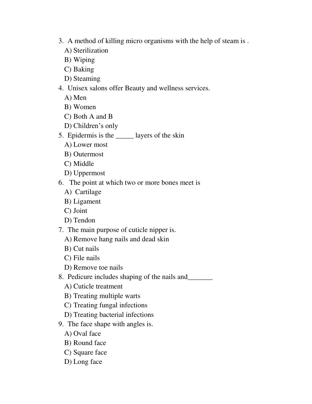 Karnataka 1st PUC Beauty And Wellness Model Question Paper 2025 - Page 5