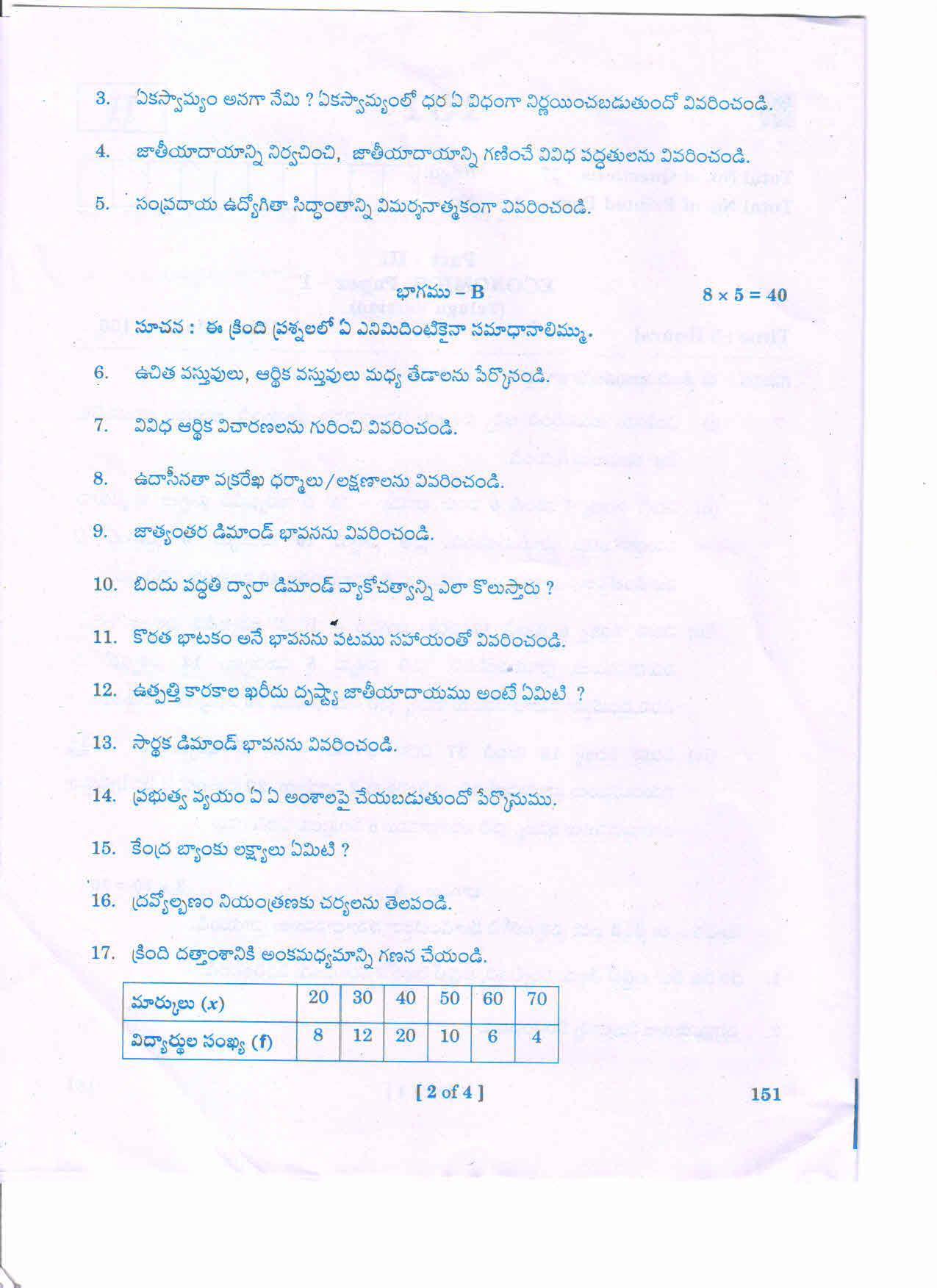AP 2nd Year General Question Paper March - 2020 - ECONOMICS-I (TM) - Page 2