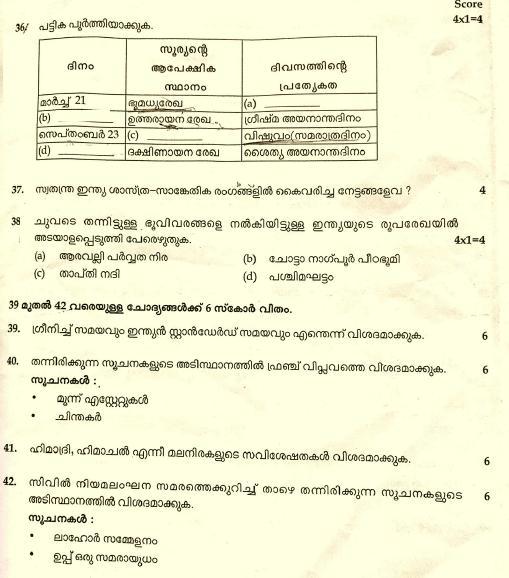 Kerala SSLC 2021 Social Science (MM) Question Paper - Page 6