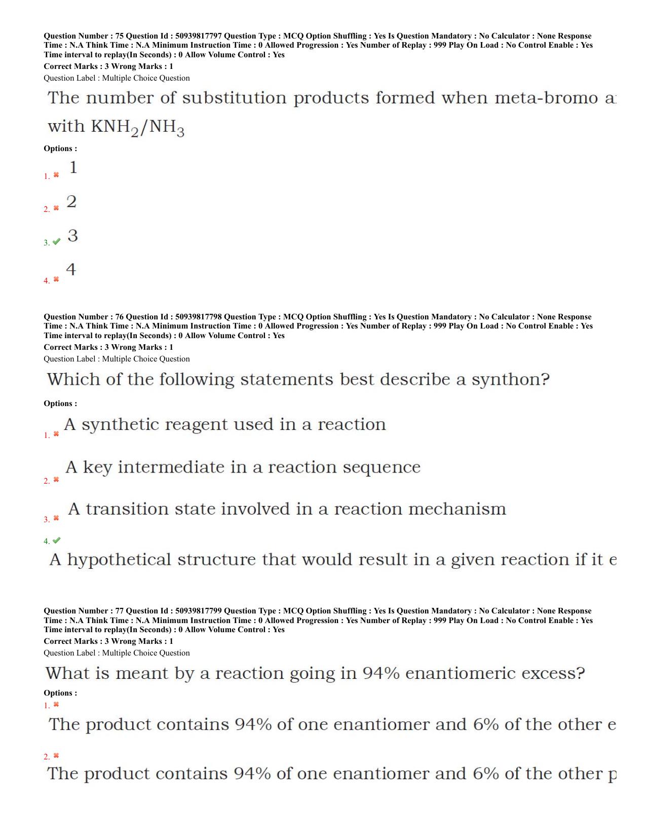 BHU RET Chemistry 2020 Question Paper - Page 34