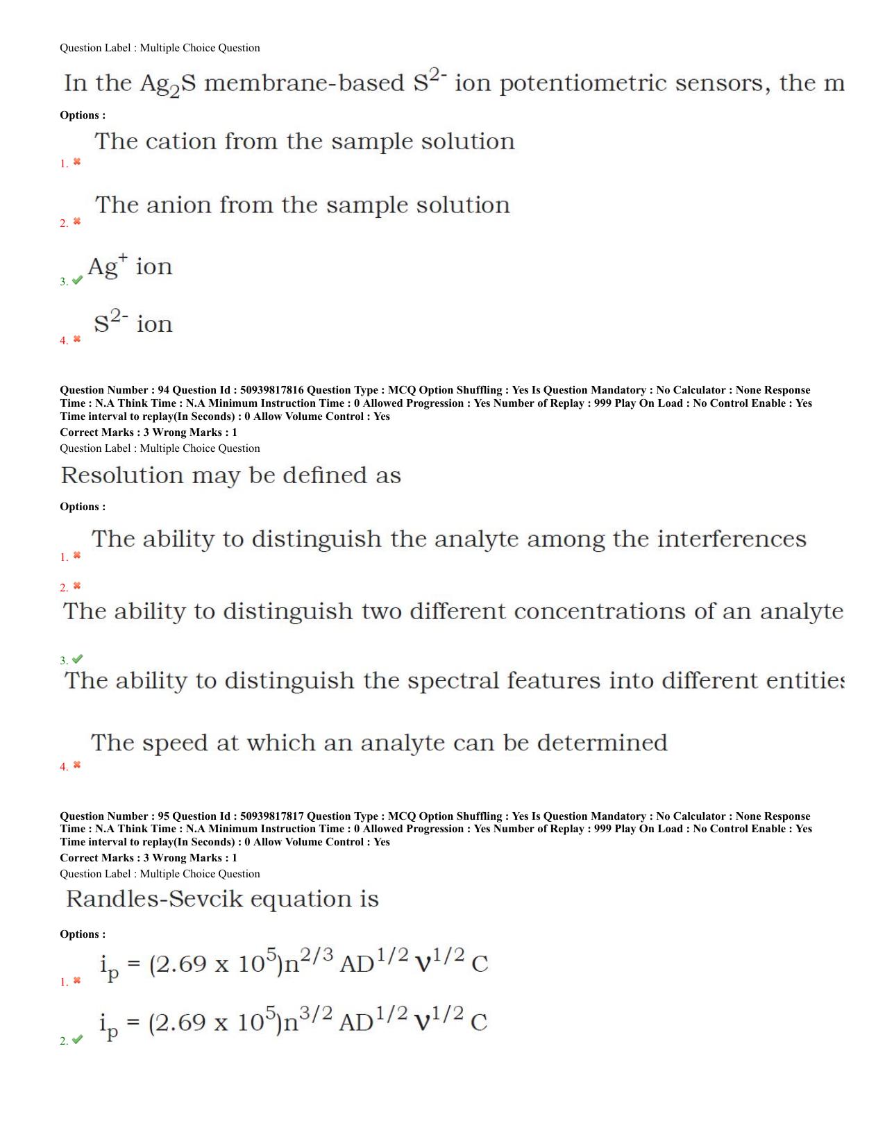 BHU RET Chemistry 2020 Question Paper - Page 44