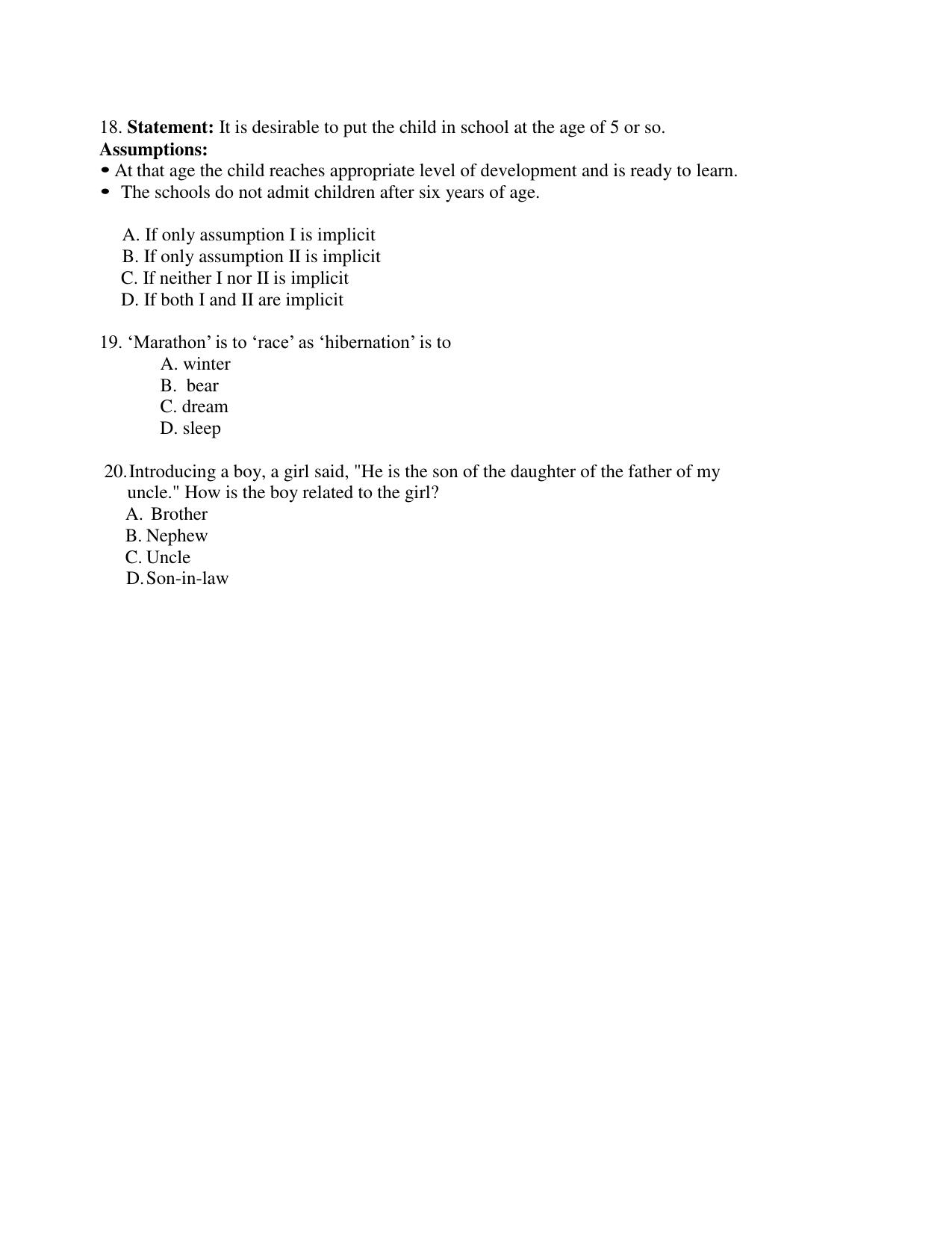 ISI Admission Test M.S (LIS) PLA 2017 Sample Paper - Page 4