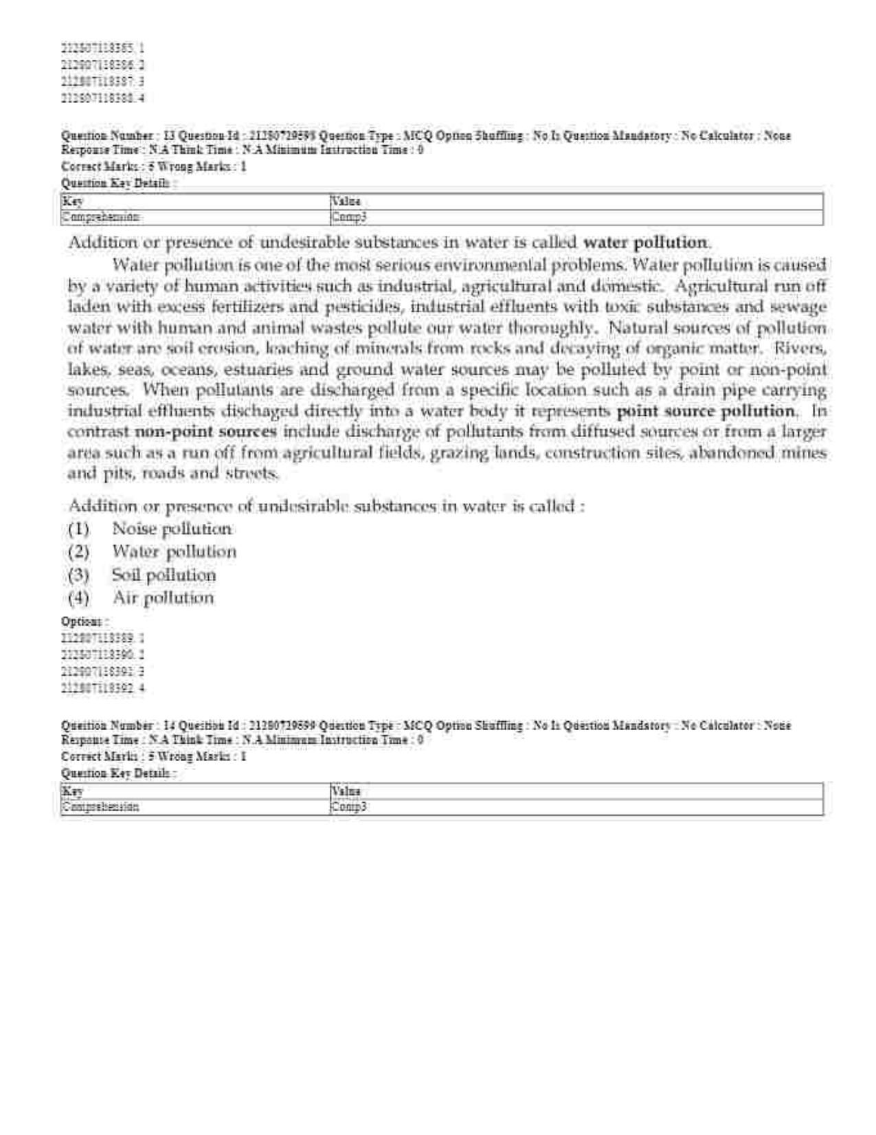 CUET 2023 Domestic Shift 1 Question Papers - 21 June 2023 - Page 13