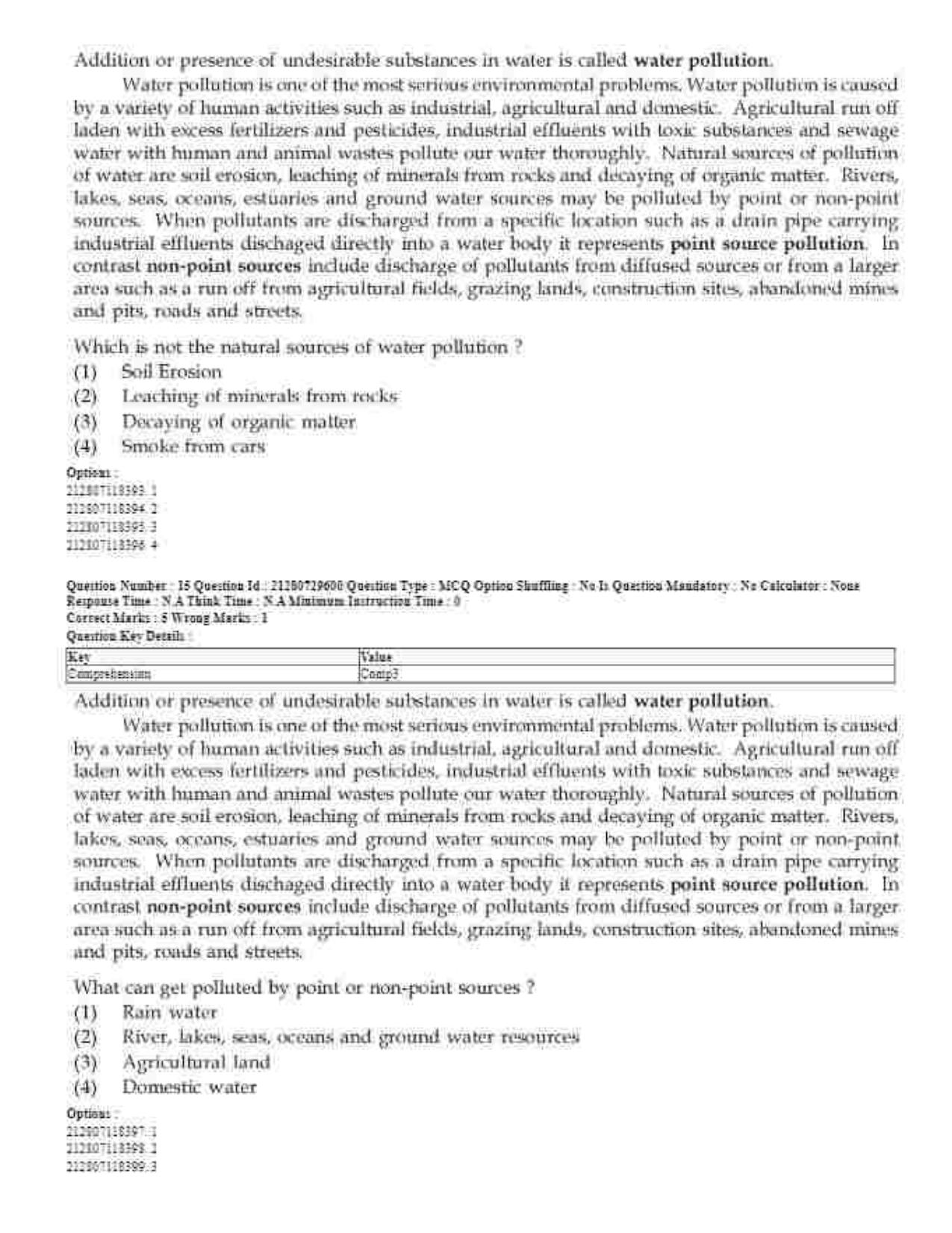 CUET 2023 Domestic Shift 1 Question Papers - 21 June 2023 - Page 14