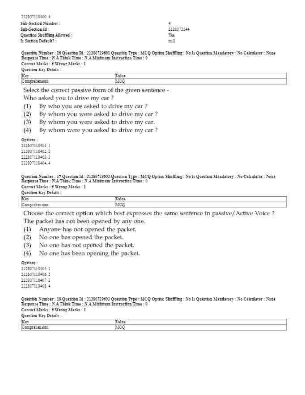 CUET 2023 Domestic Shift 1 Question Papers - 21 June 2023 - Page 15