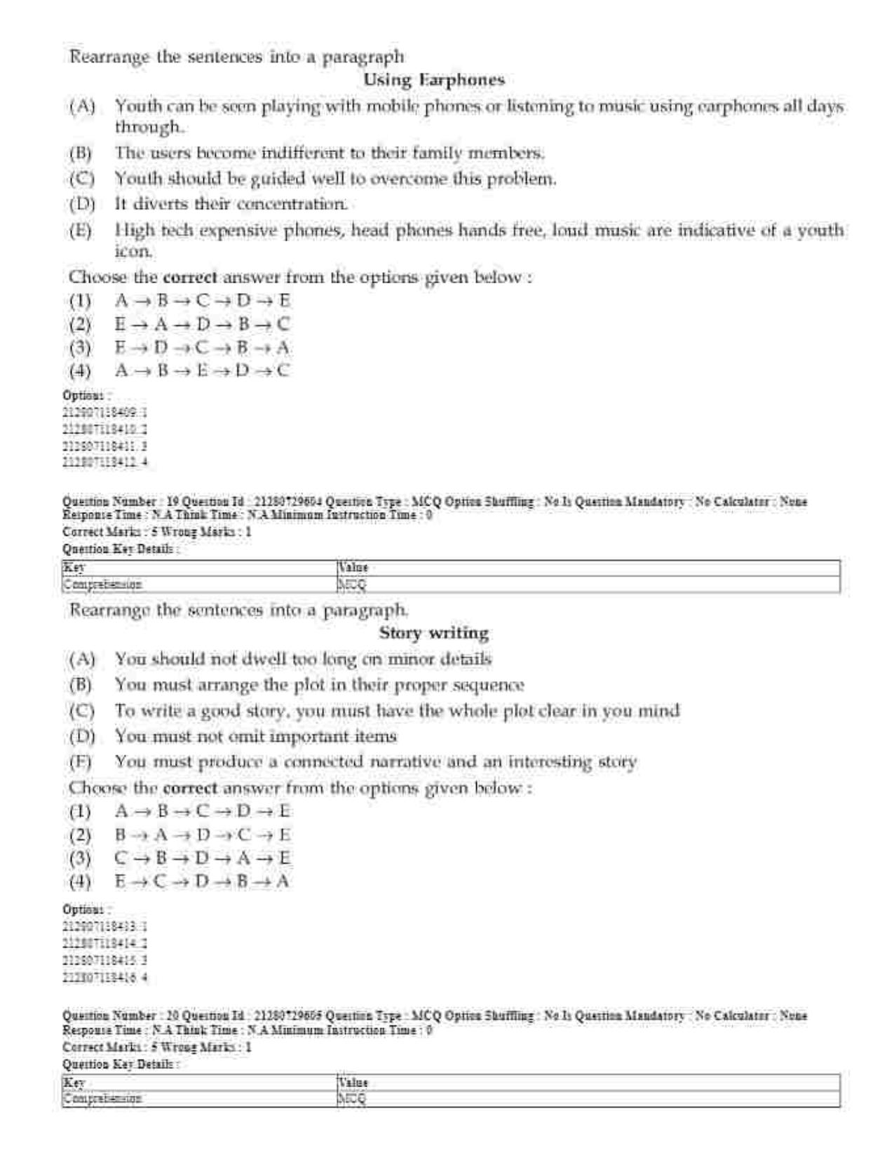 CUET 2023 Domestic Shift 1 Question Papers - 21 June 2023 - Page 16