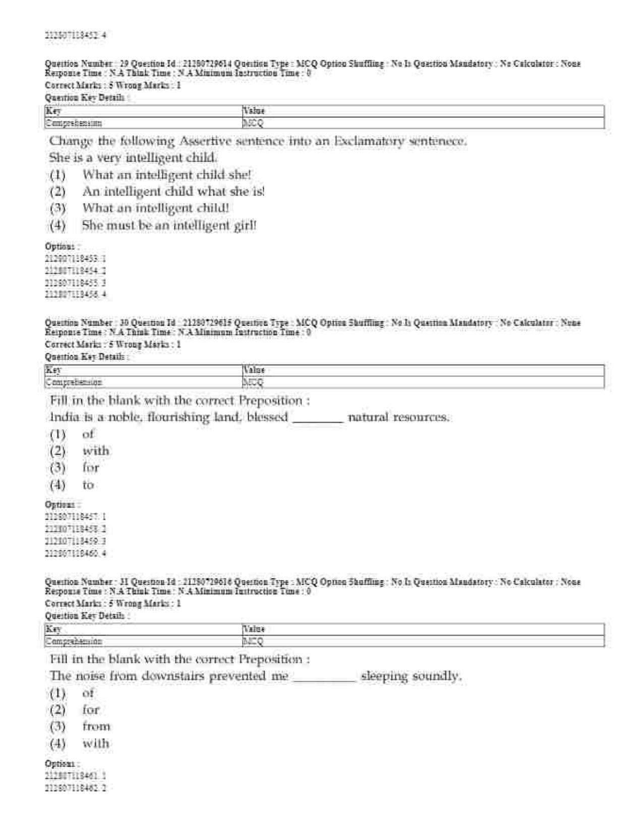 CUET 2023 Domestic Shift 1 Question Papers - 21 June 2023 - Page 20