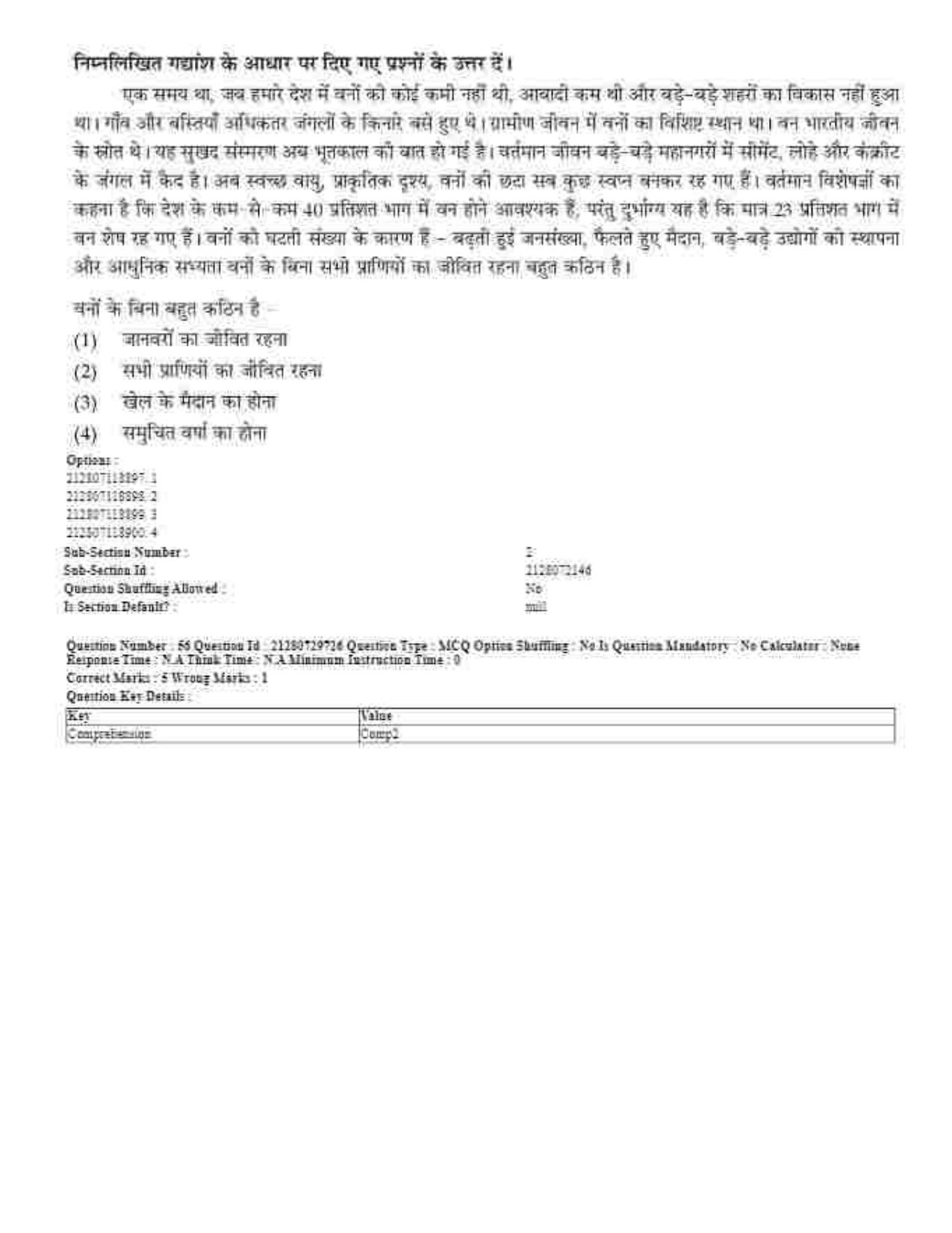 CUET 2023 Domestic Shift 1 Question Papers - 21 June 2023 - Page 32