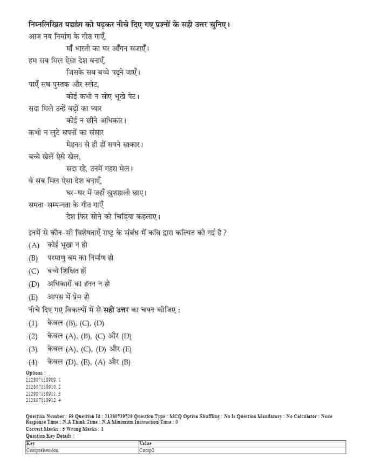 CUET 2023 Domestic Shift 1 Question Papers - 21 June 2023 - Page 35