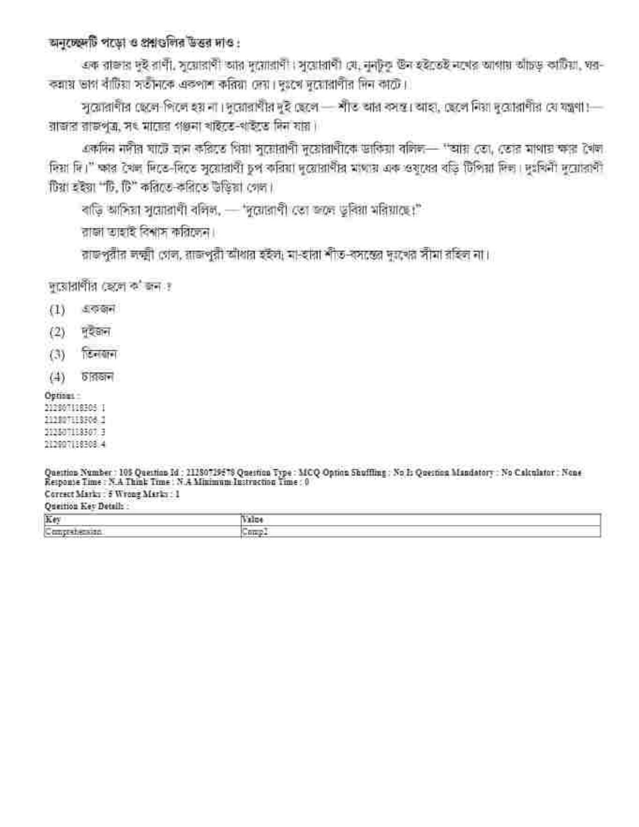 CUET 2023 Domestic Shift 1 Question Papers - 21 June 2023 - Page 63