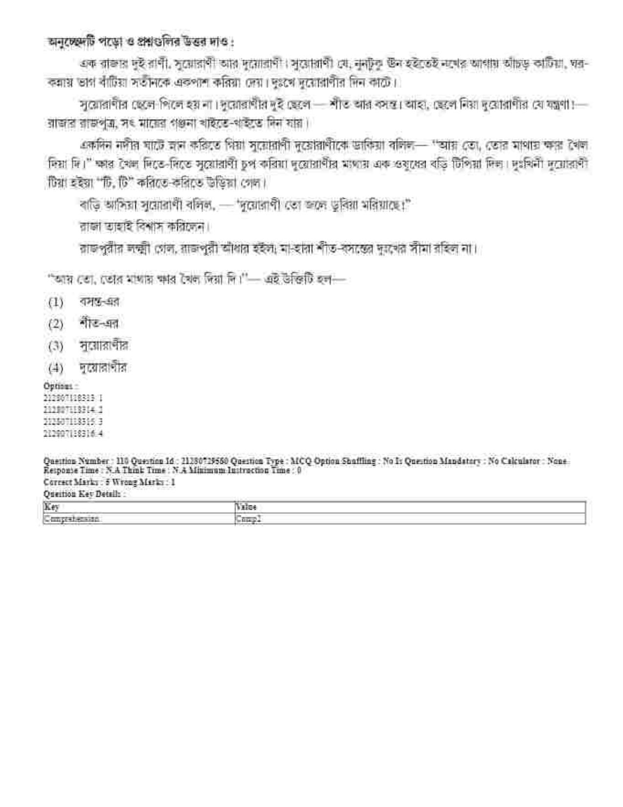 CUET 2023 Domestic Shift 1 Question Papers - 21 June 2023 - Page 65