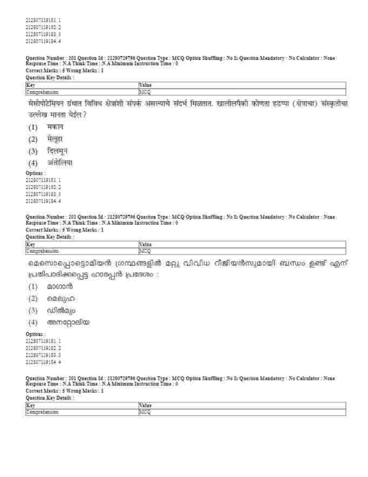 CUET 2023 Domestic Shift 1 Question Papers - 21 June 2023 - Page 119