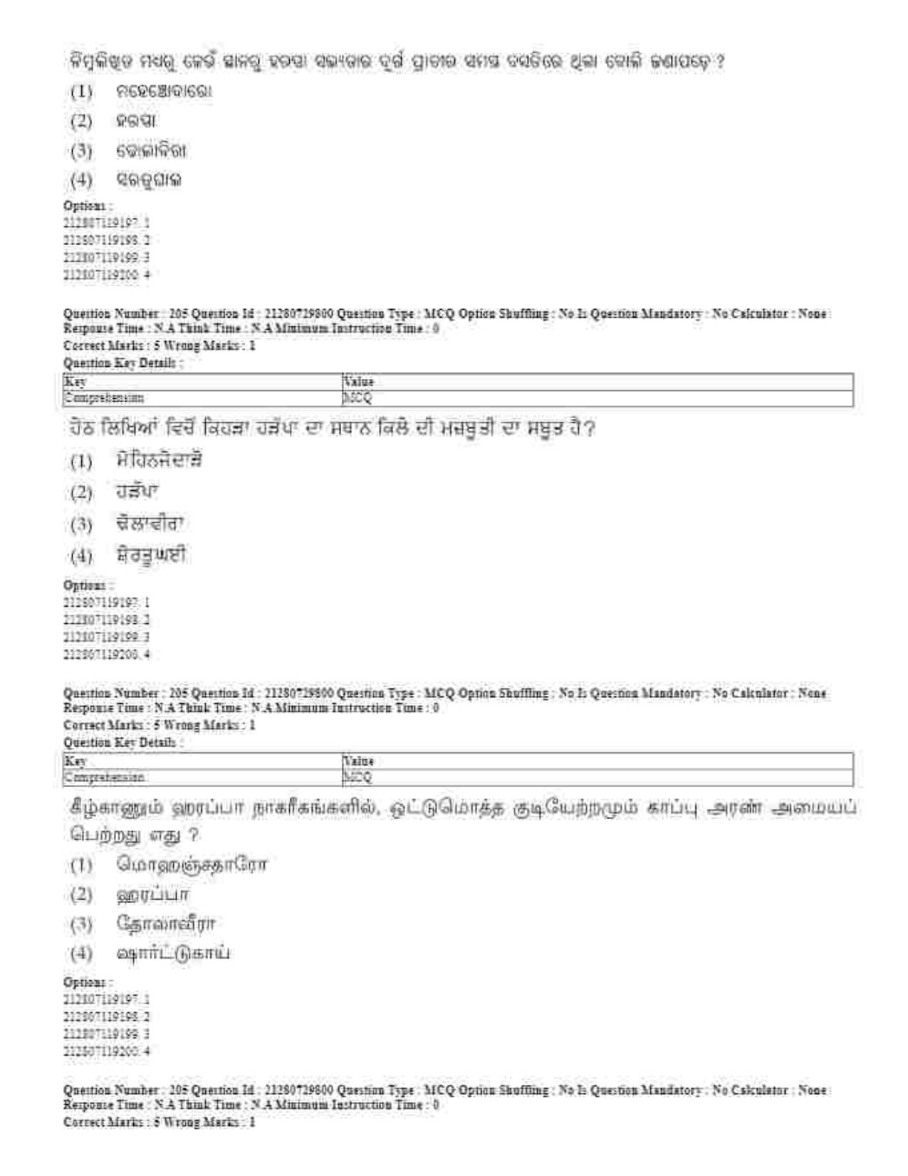 CUET 2023 Domestic Shift 1 Question Papers - 21 June 2023 - Page 139