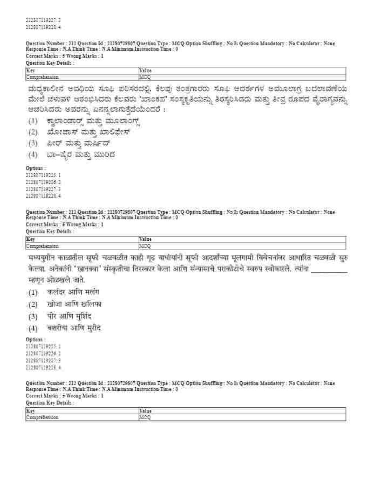 CUET 2023 Domestic Shift 1 Question Papers - 21 June 2023 - Page 173