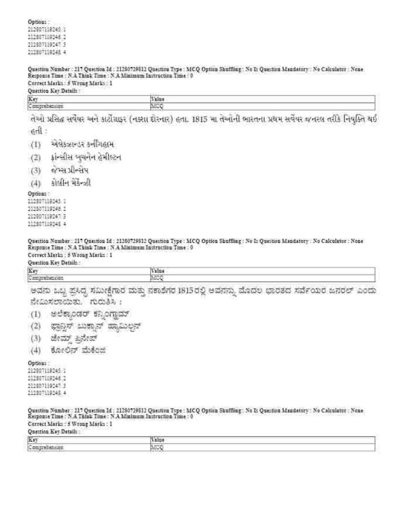 CUET 2023 Domestic Shift 1 Question Papers - 21 June 2023 - Page 200