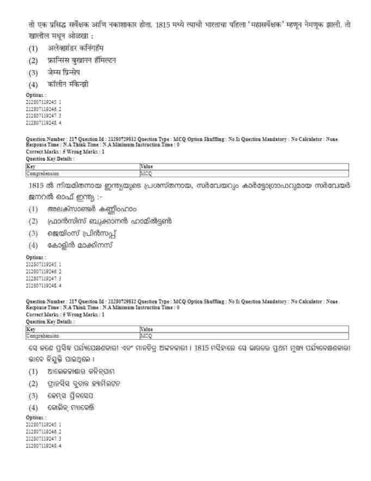 CUET 2023 Domestic Shift 1 Question Papers - 21 June 2023 - Page 201
