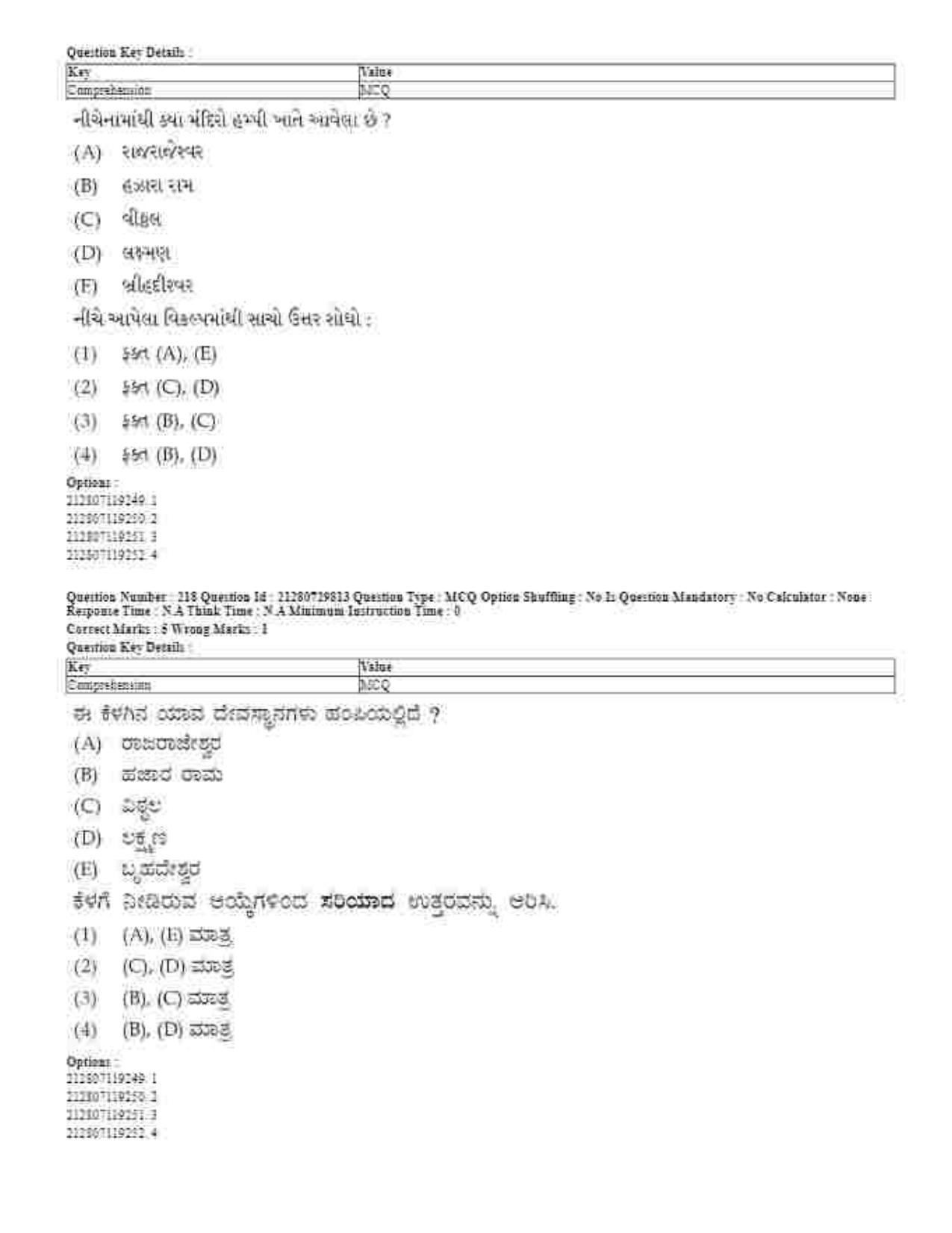 CUET 2023 Domestic Shift 1 Question Papers - 21 June 2023 - Page 206