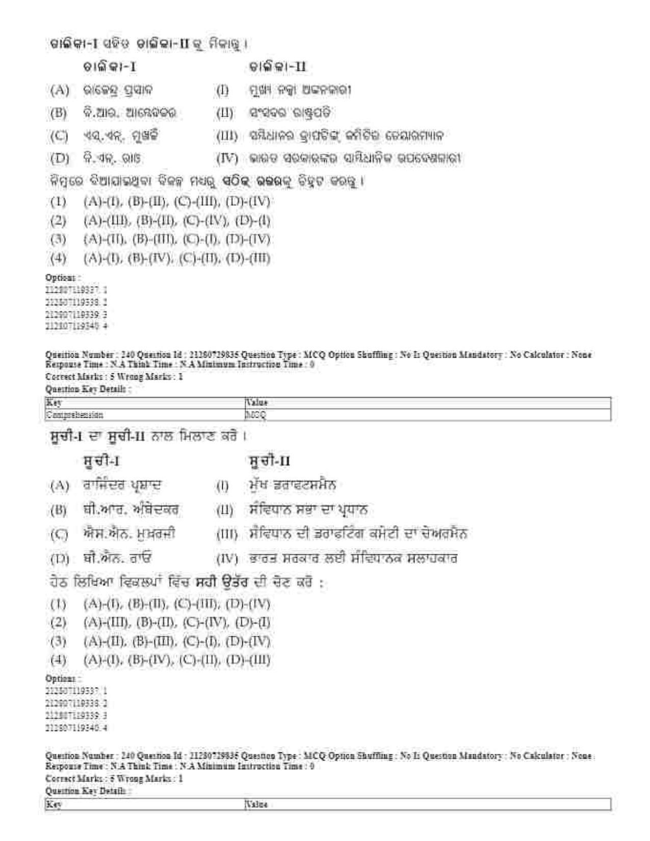 CUET 2023 Domestic Shift 1 Question Papers - 21 June 2023 - Page 344