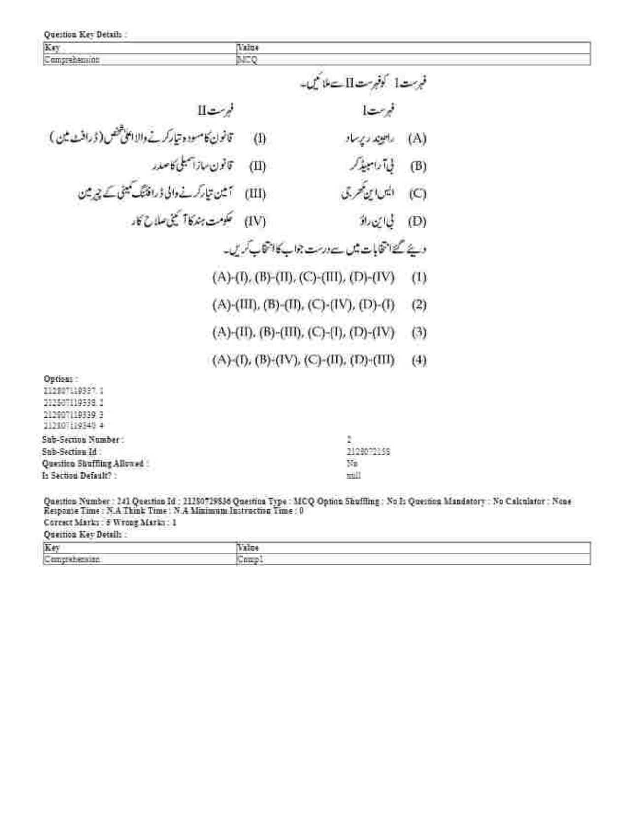 CUET 2023 Domestic Shift 1 Question Papers - 21 June 2023 - Page 346