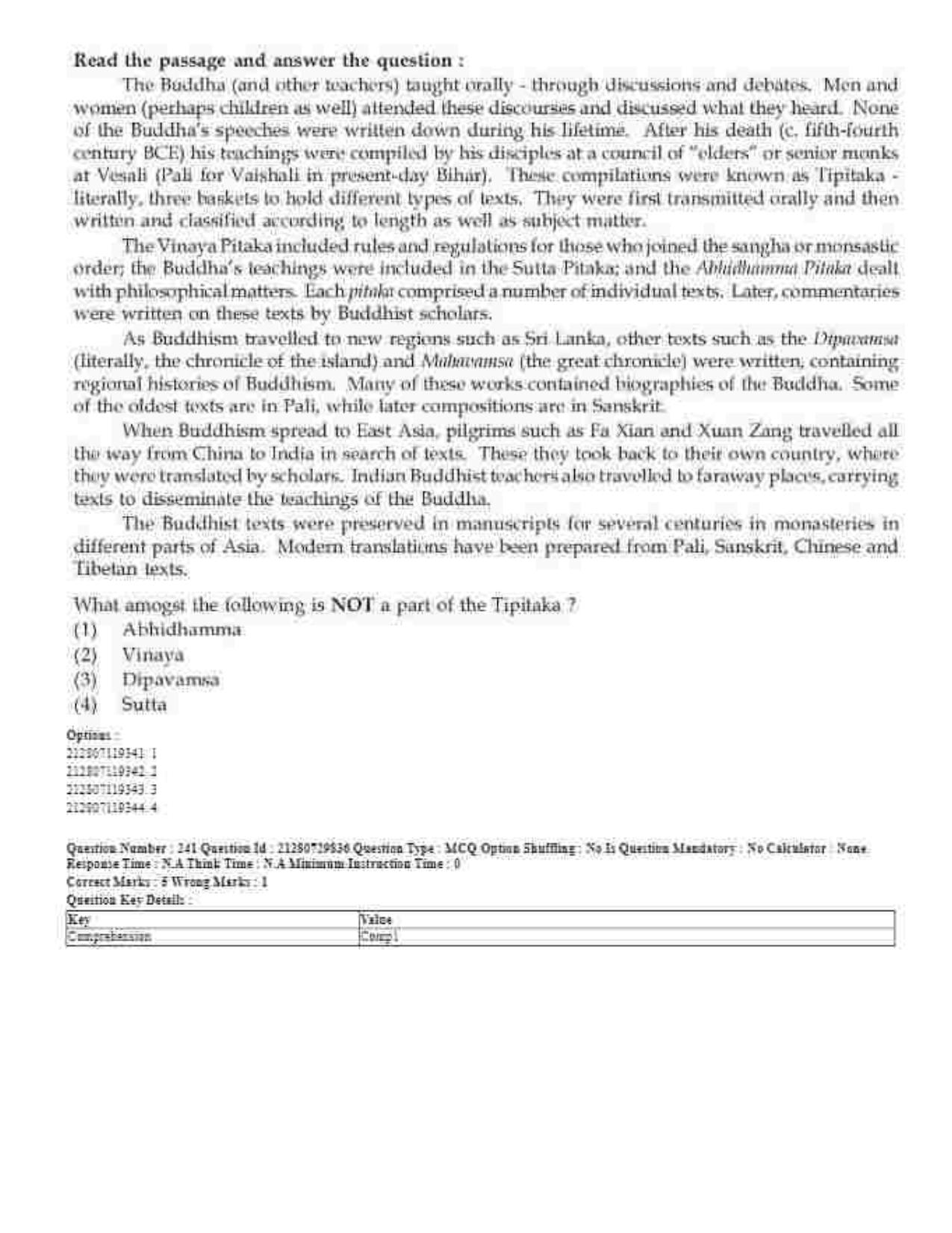 CUET 2023 Domestic Shift 1 Question Papers - 21 June 2023 - Page 347