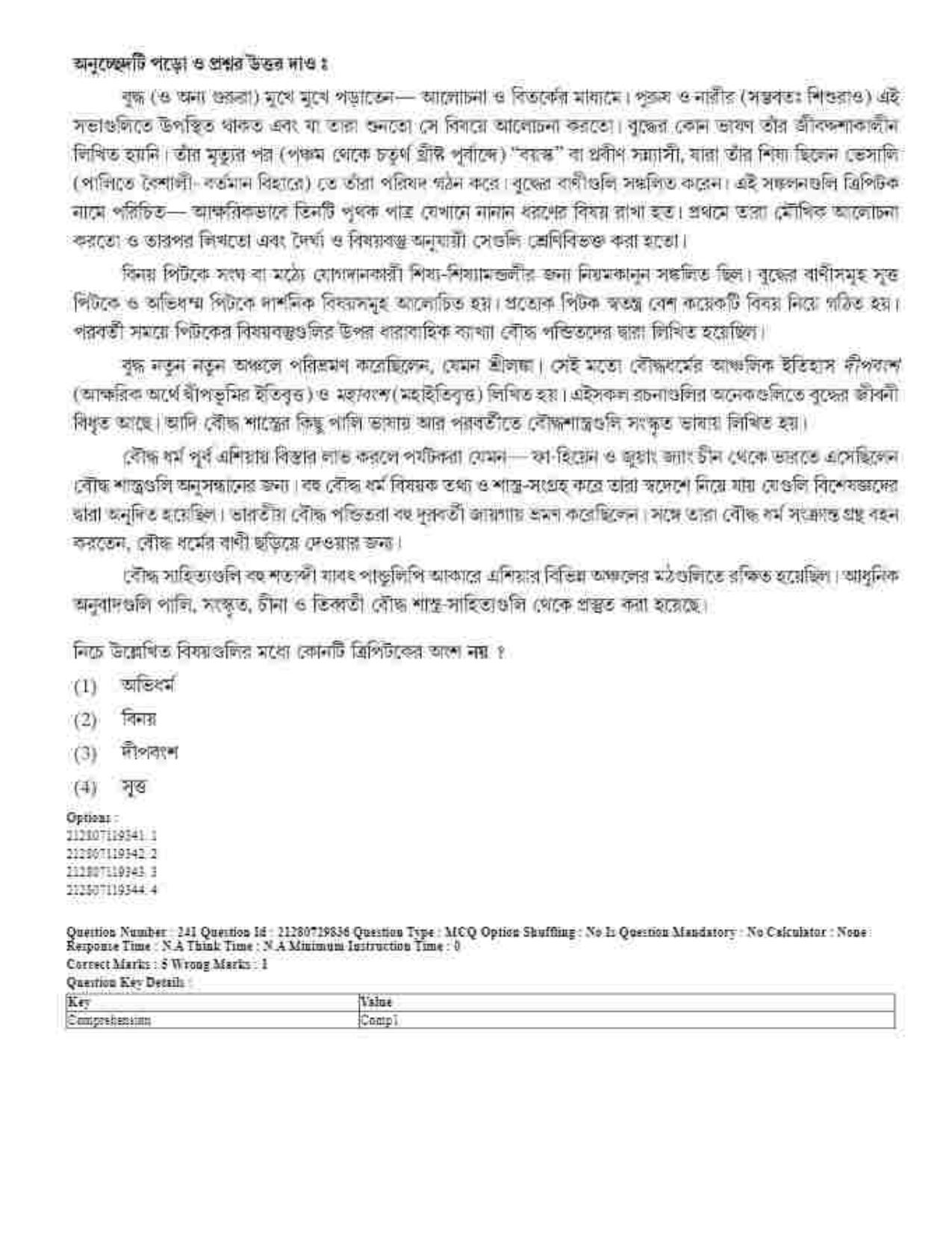 CUET 2023 Domestic Shift 1 Question Papers - 21 June 2023 - Page 350