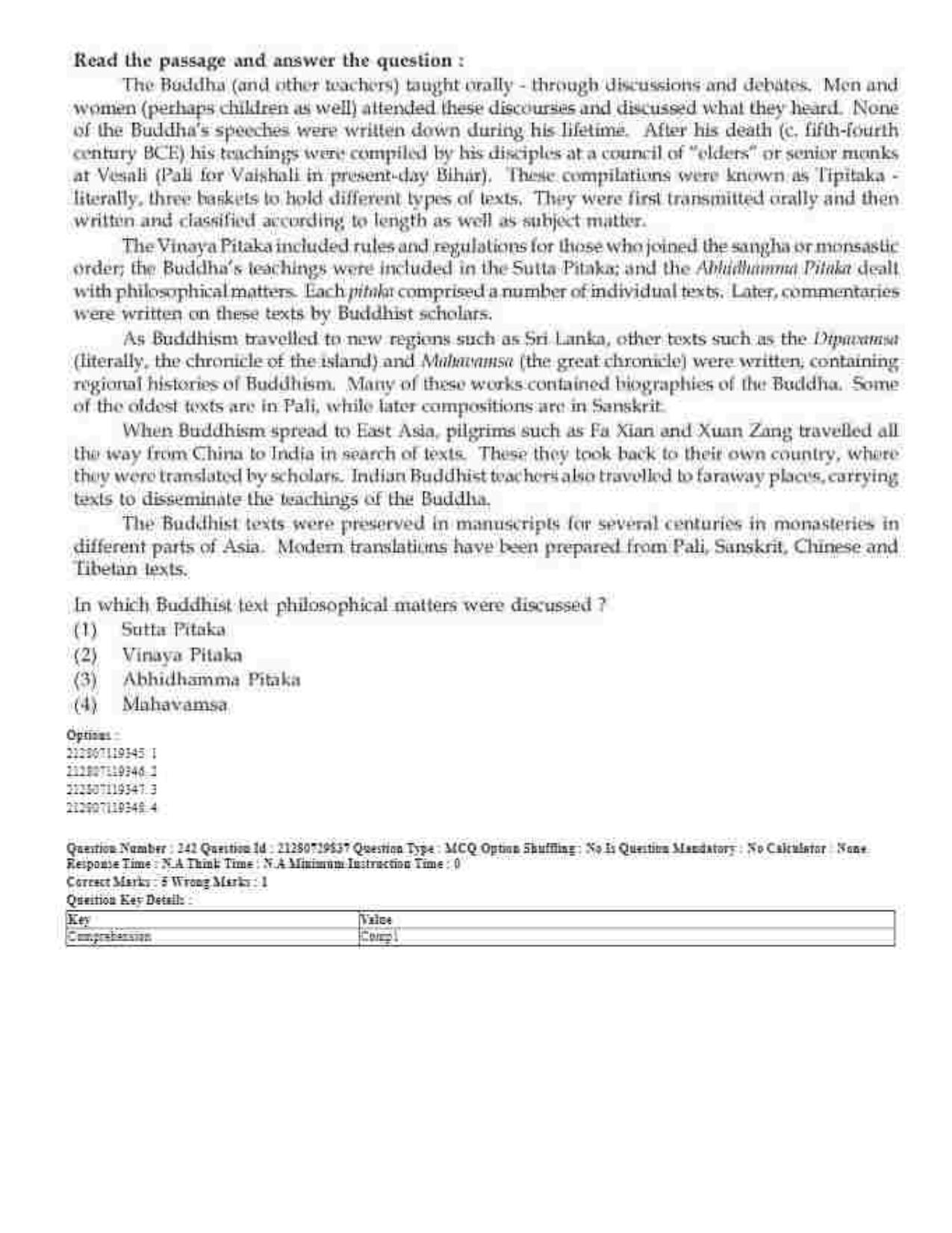 CUET 2023 Domestic Shift 1 Question Papers - 21 June 2023 - Page 360