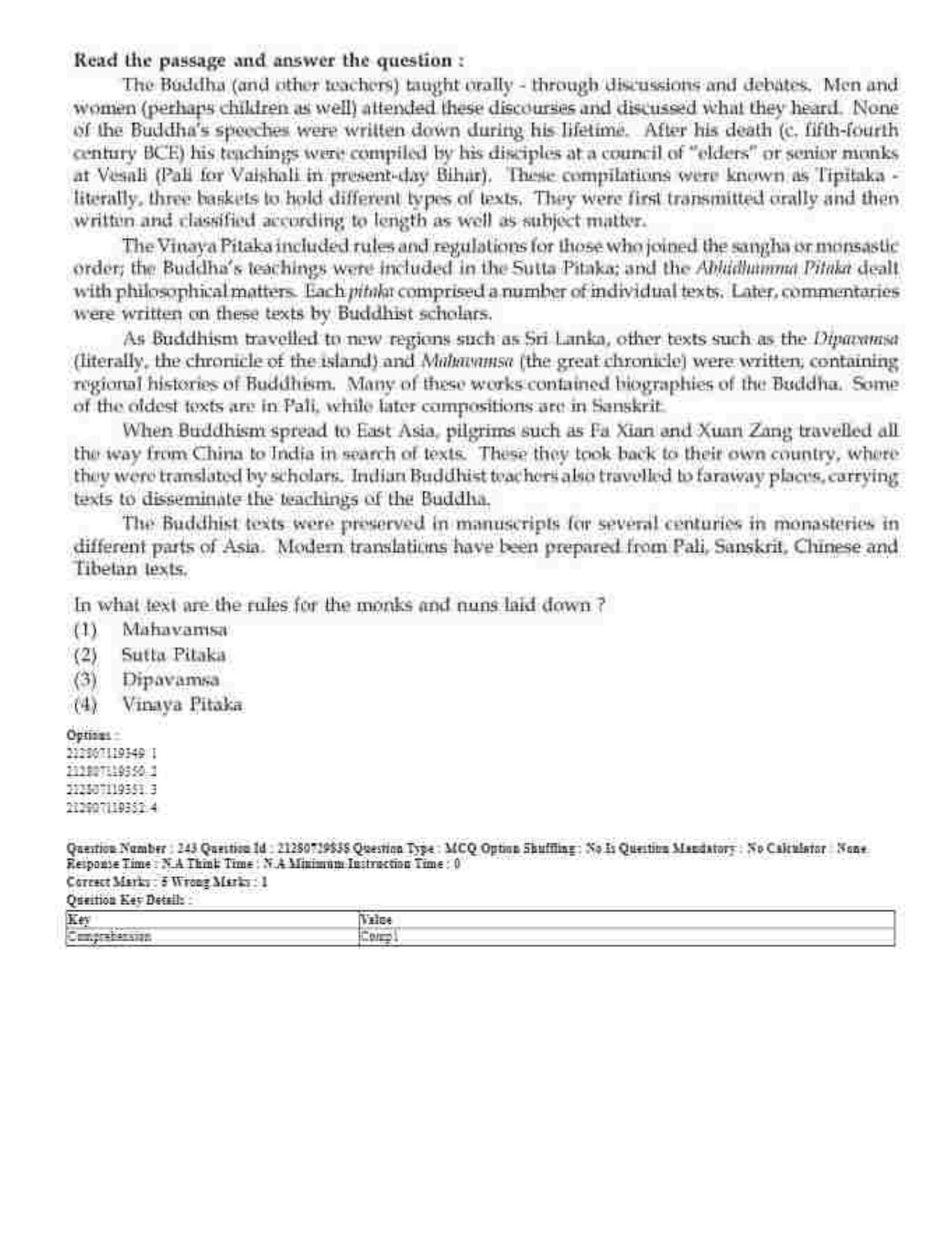 CUET 2023 Domestic Shift 1 Question Papers - 21 June 2023 - Page 373