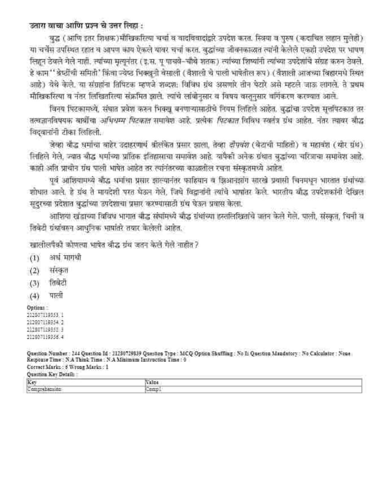 CUET 2023 Domestic Shift 1 Question Papers - 21 June 2023 - Page 392