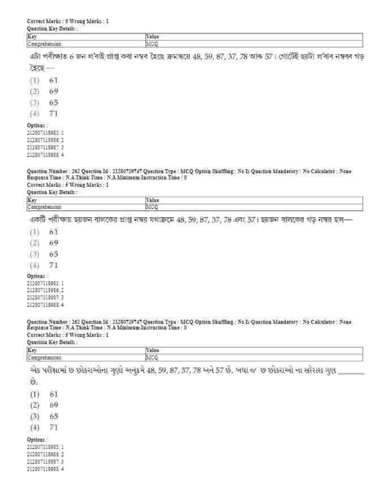 CUET 2023 Domestic Shift 1 Question Papers - 21 June 2023 - Page 534