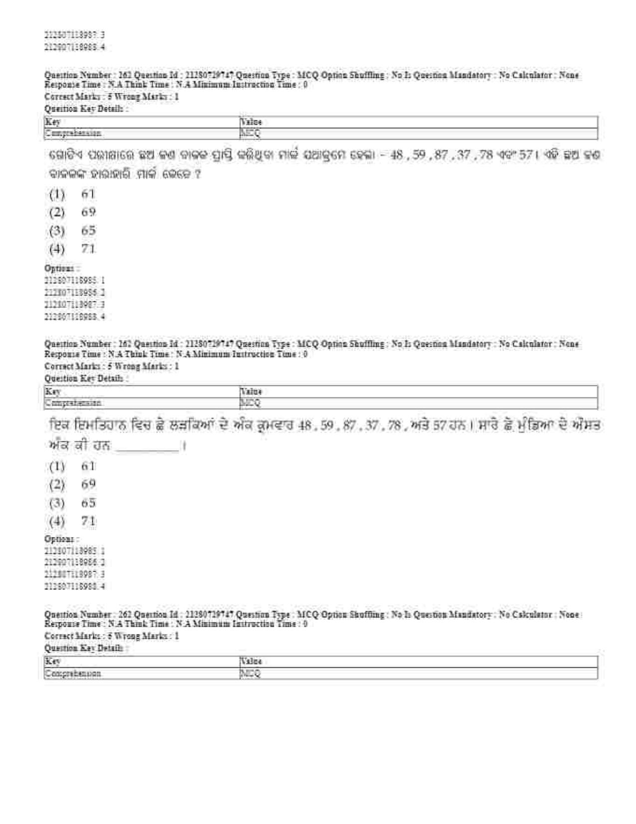CUET 2023 Domestic Shift 1 Question Papers - 21 June 2023 - Page 536