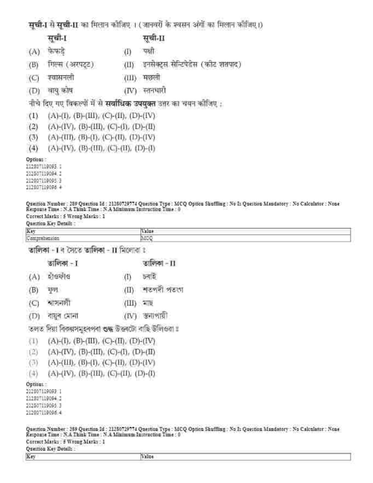 CUET 2023 Domestic Shift 1 Question Papers - 21 June 2023 - Page 672