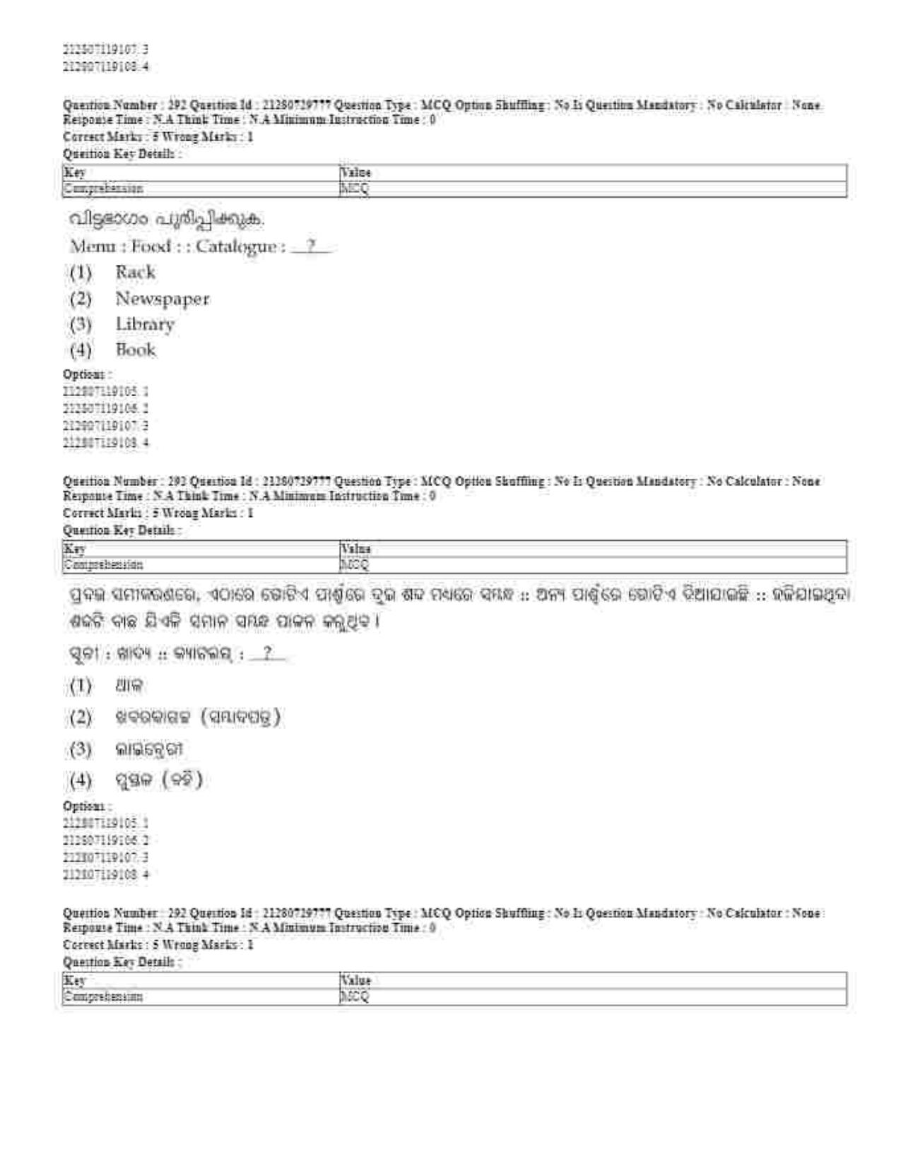 CUET 2023 Domestic Shift 1 Question Papers - 21 June 2023 - Page 691