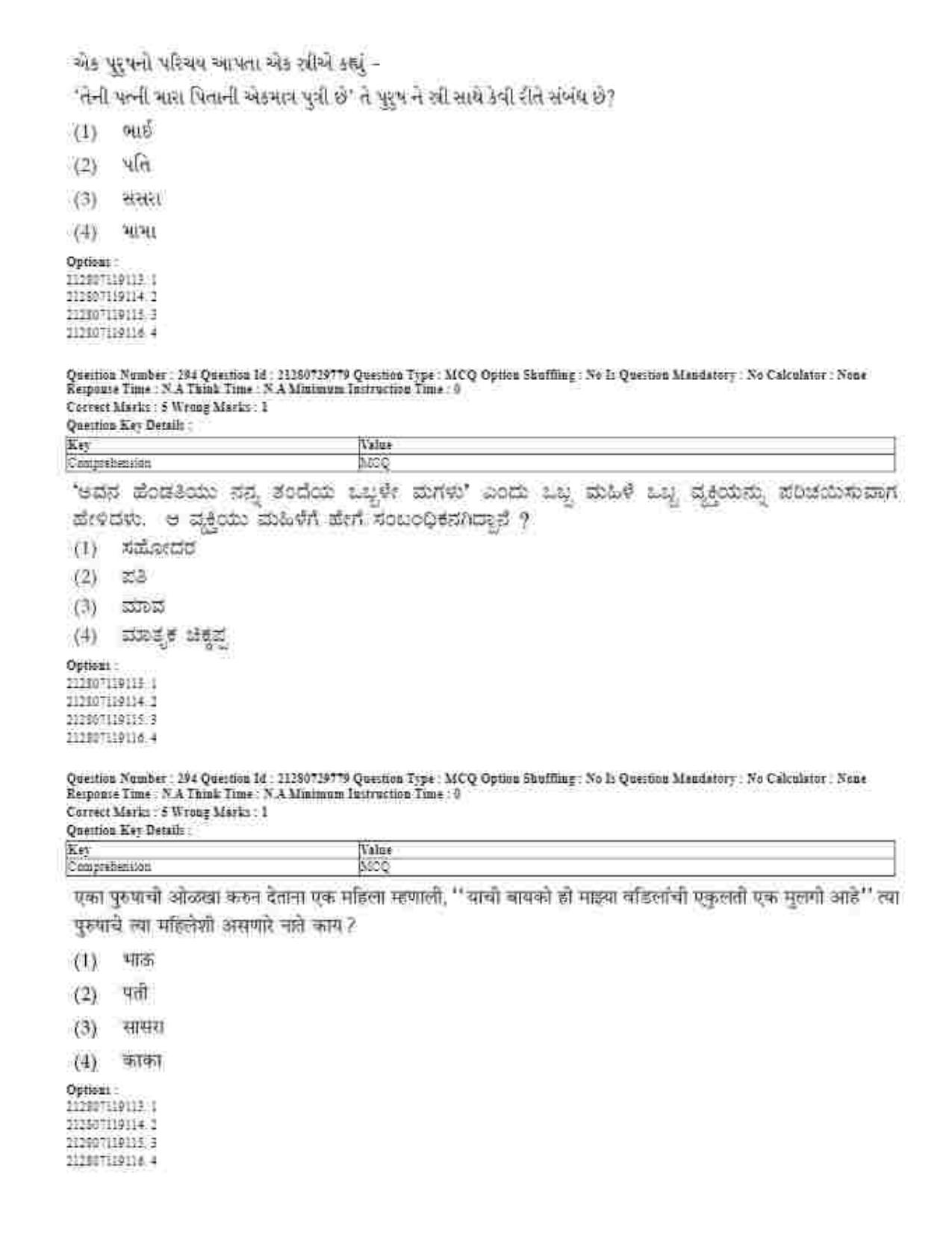 CUET 2023 Domestic Shift 1 Question Papers - 21 June 2023 - Page 702