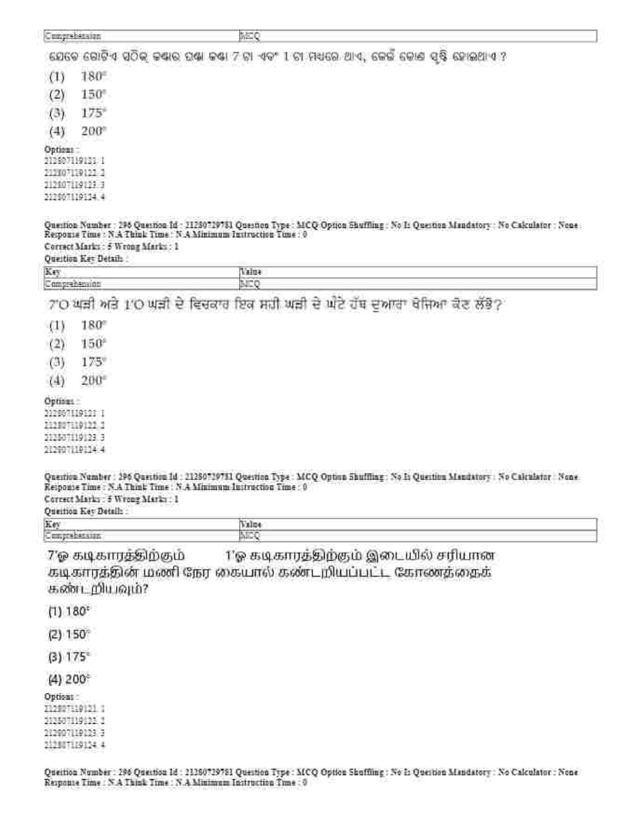 CUET 2023 Domestic Shift 1 Question Papers - 21 June 2023 - Page 713