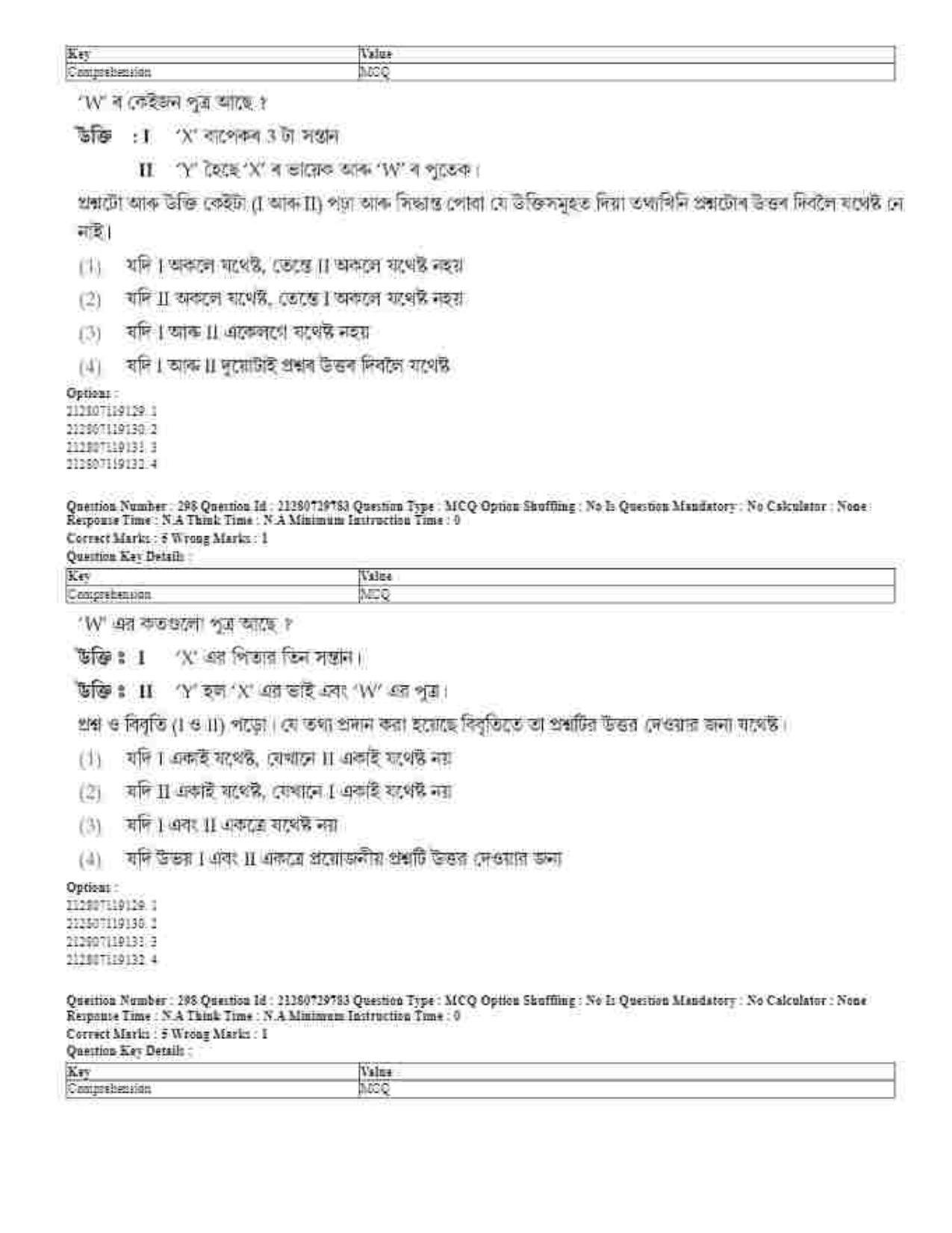 CUET 2023 Domestic Shift 1 Question Papers - 21 June 2023 - Page 720