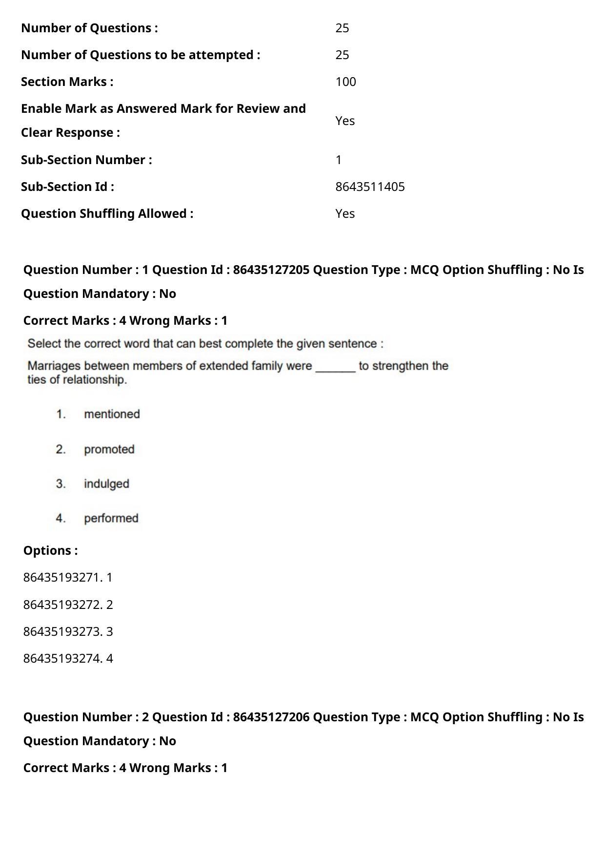 CUET PG 2021 PGQP54 Question Paper - Page 2