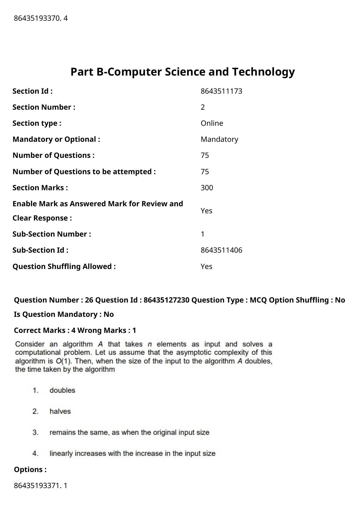 CUET PG 2021 PGQP54 Question Paper - Page 15